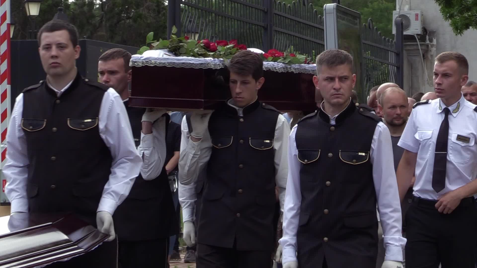 Farewell to the coach and president of the children's soccer club Oleksandr Shyshkov who died during a missile strike, in Odesa