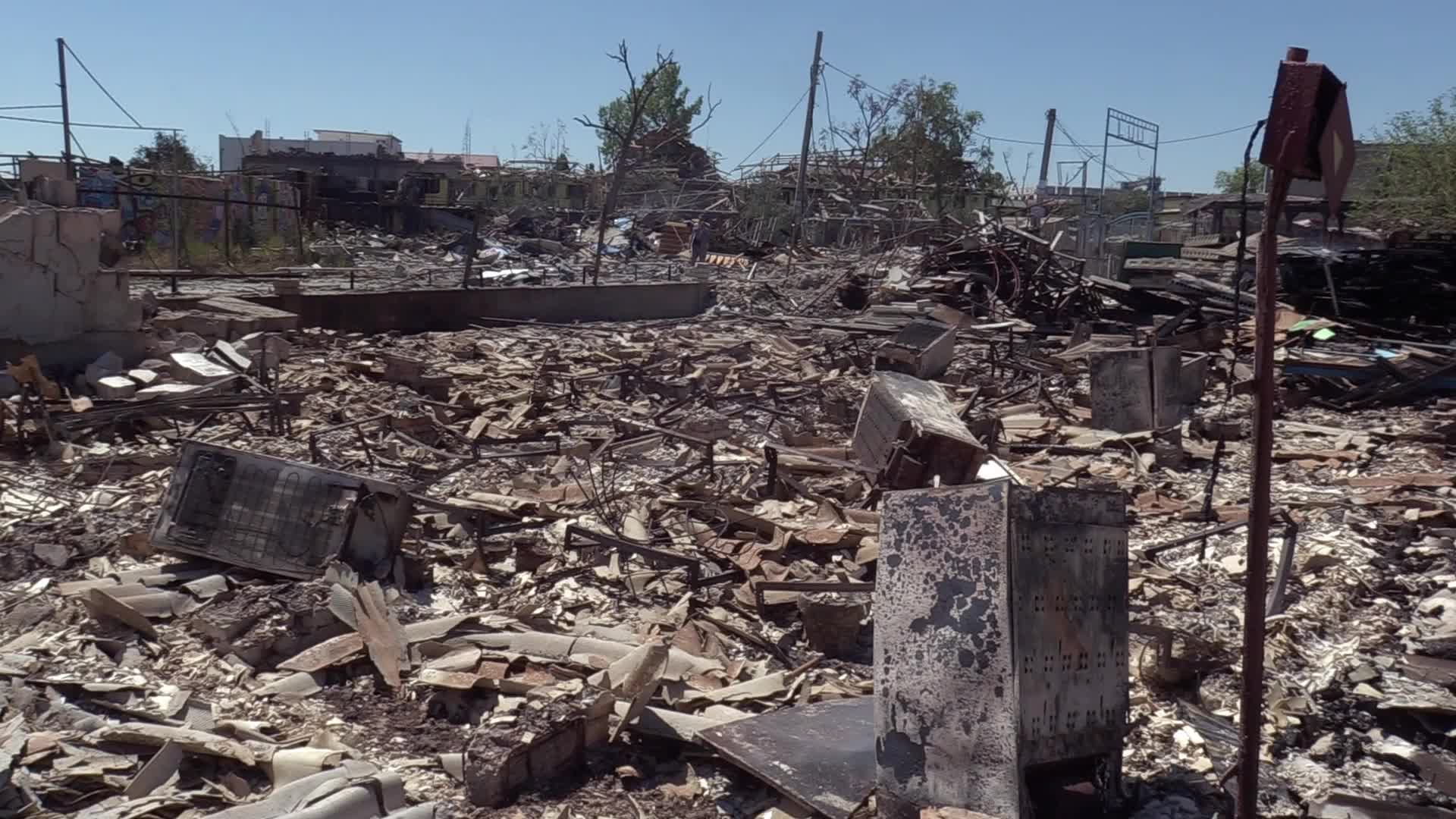 Aftermath of a missile strike in Odesa region, amid Russia's invasion of Ukraine