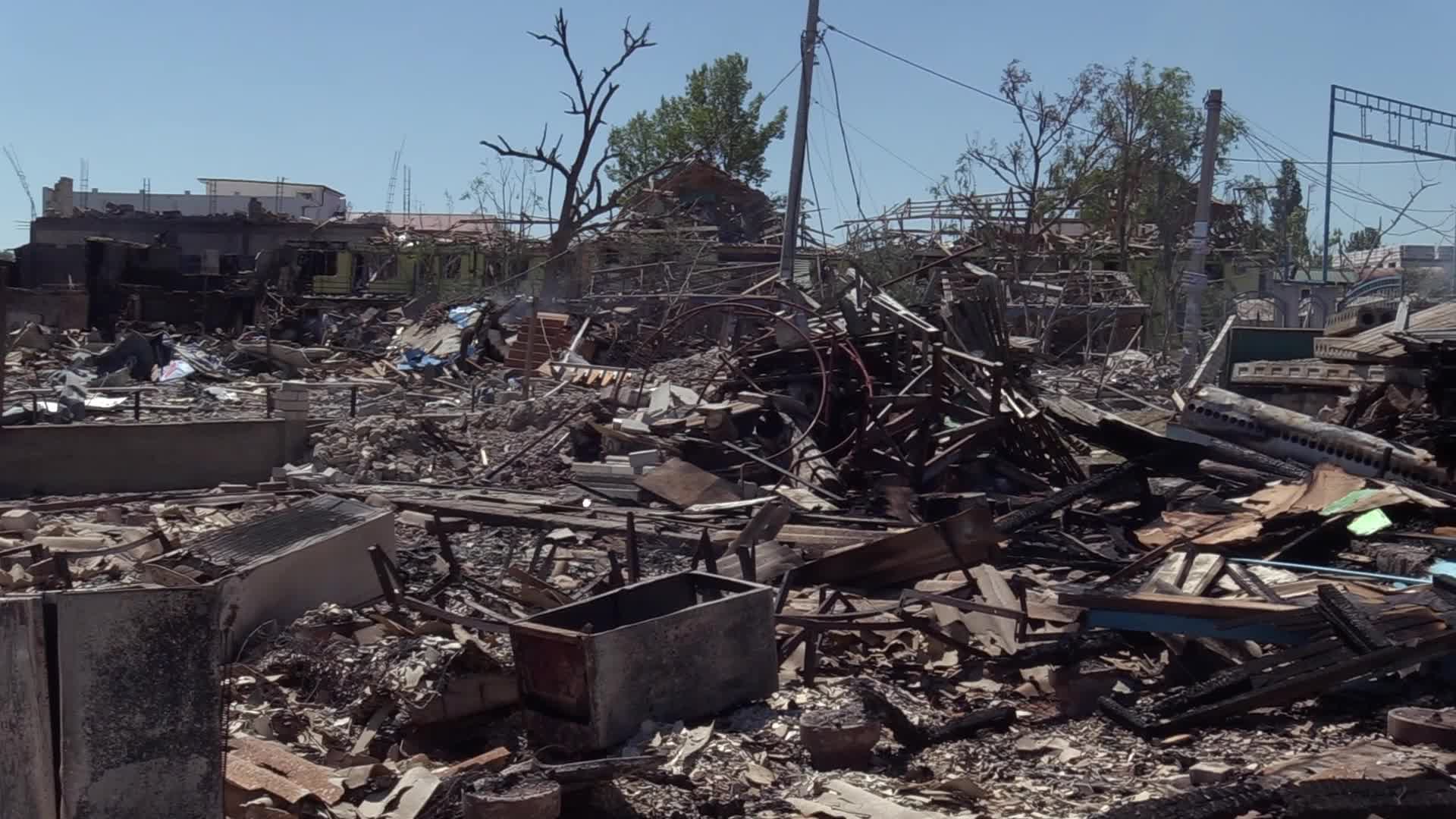Aftermath of a missile strike in Odesa region, amid Russia's invasion of Ukraine