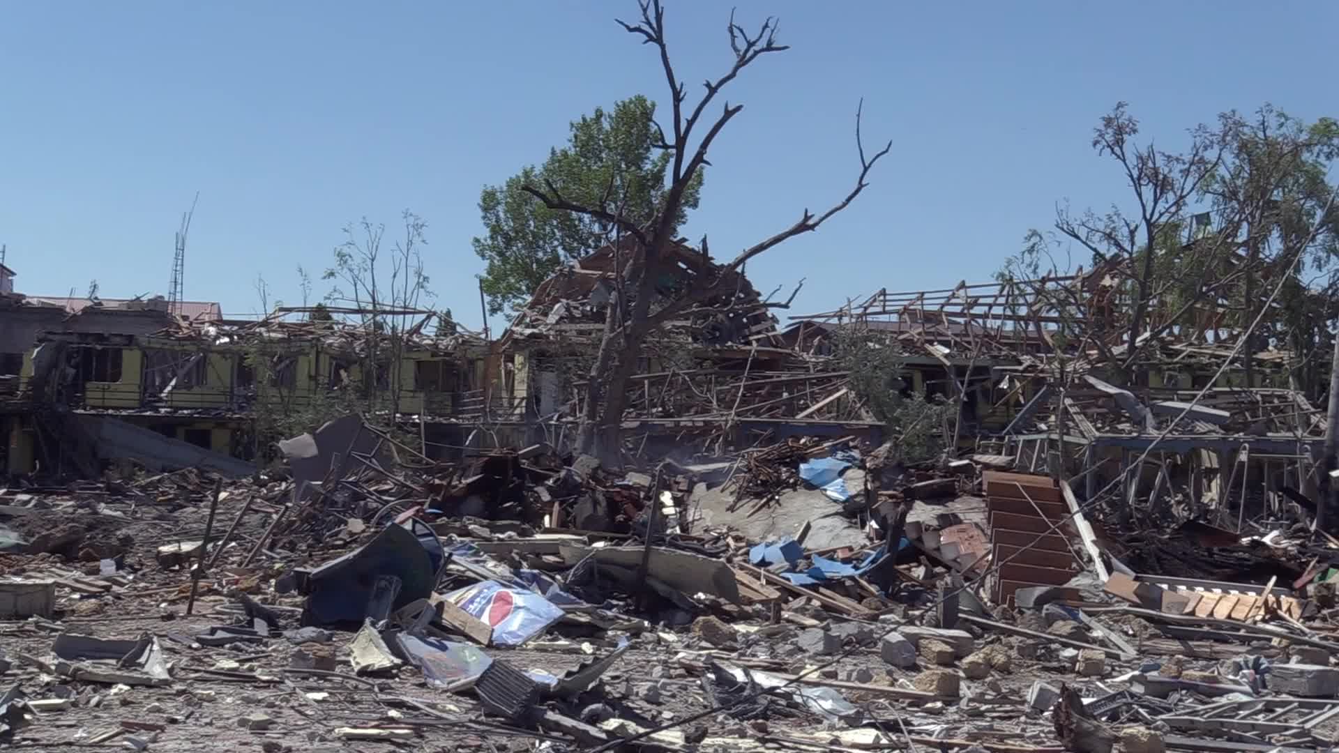 Aftermath of a missile strike in Odesa region, amid Russia's invasion of Ukraine