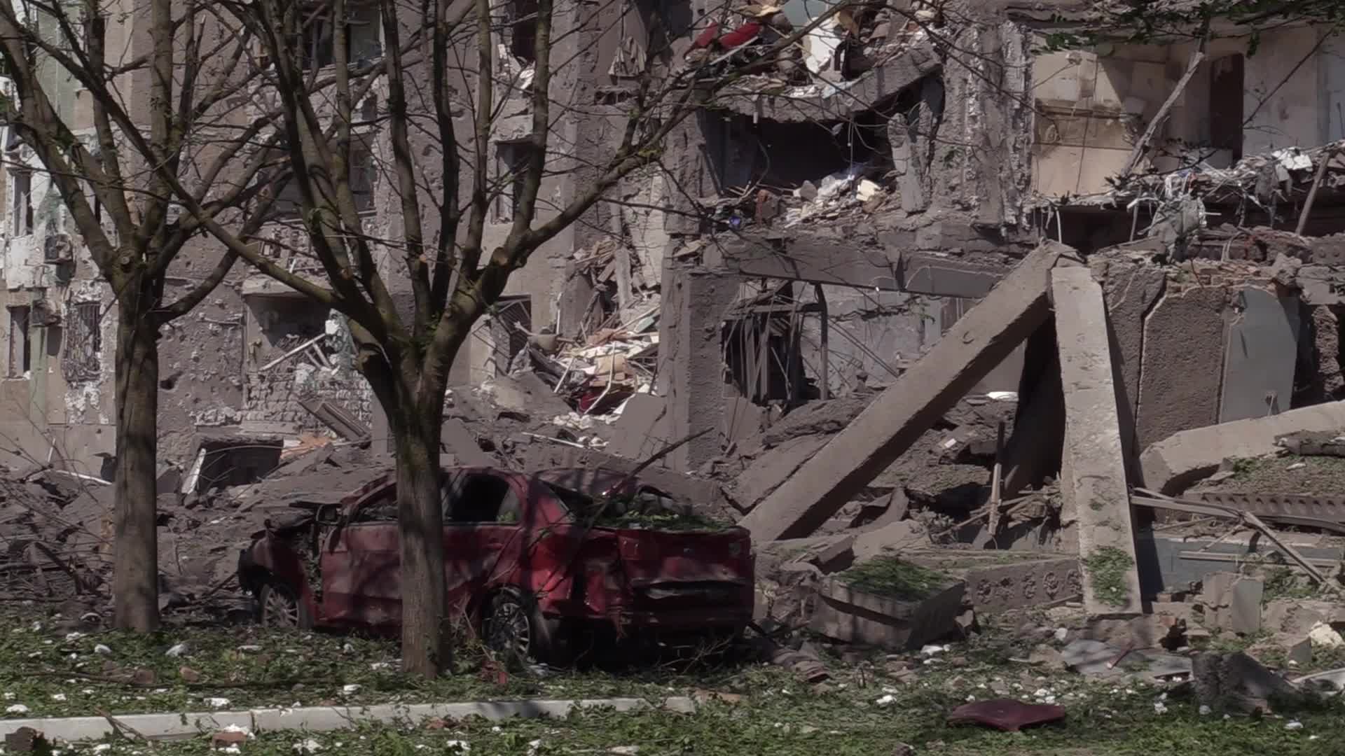 Aftermath of a missile strike in Odesa region, amid Russia's invasion of Ukraine