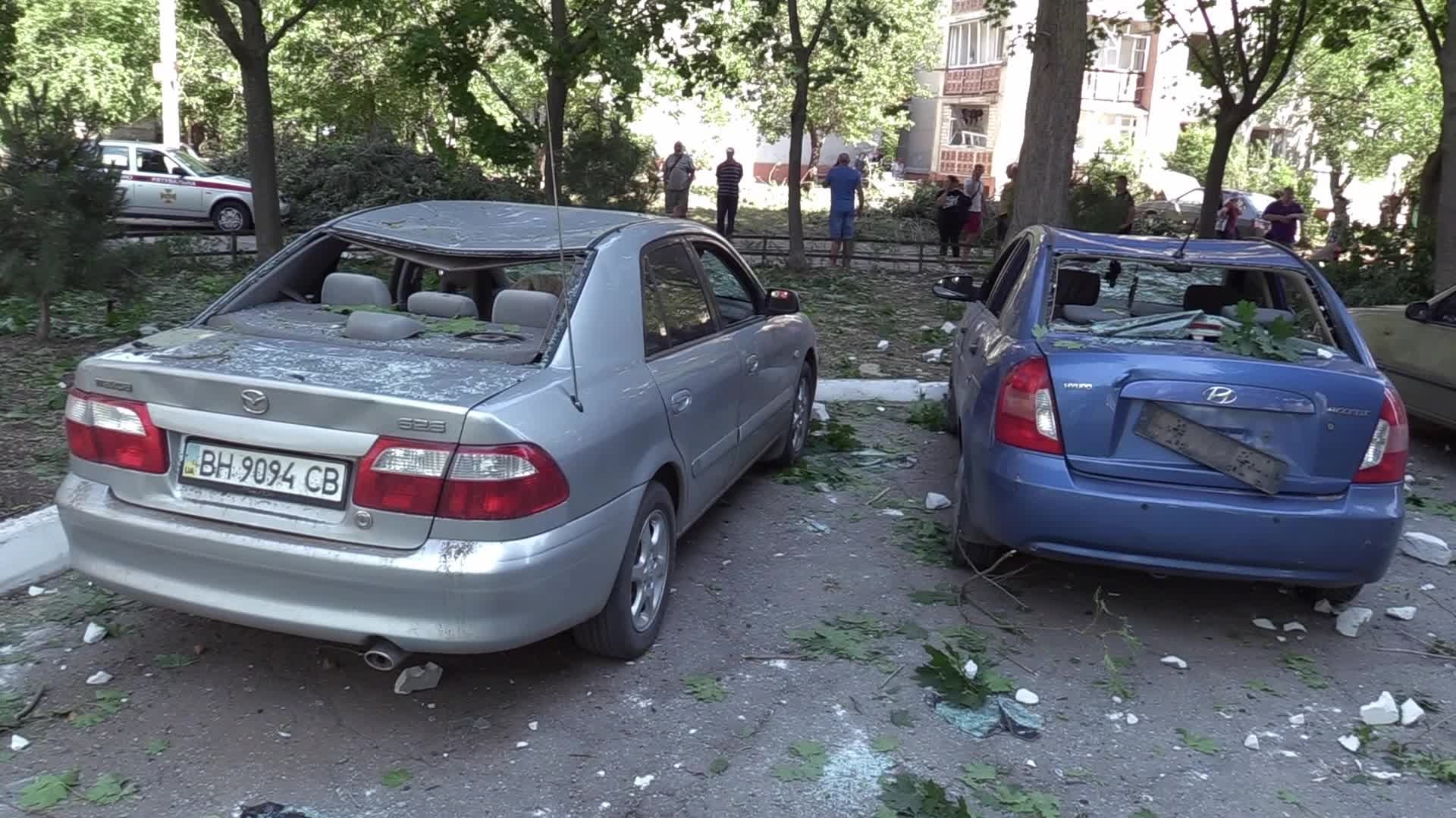 Aftermath of a missile strike in Odesa region, amid Russia's invasion of Ukraine