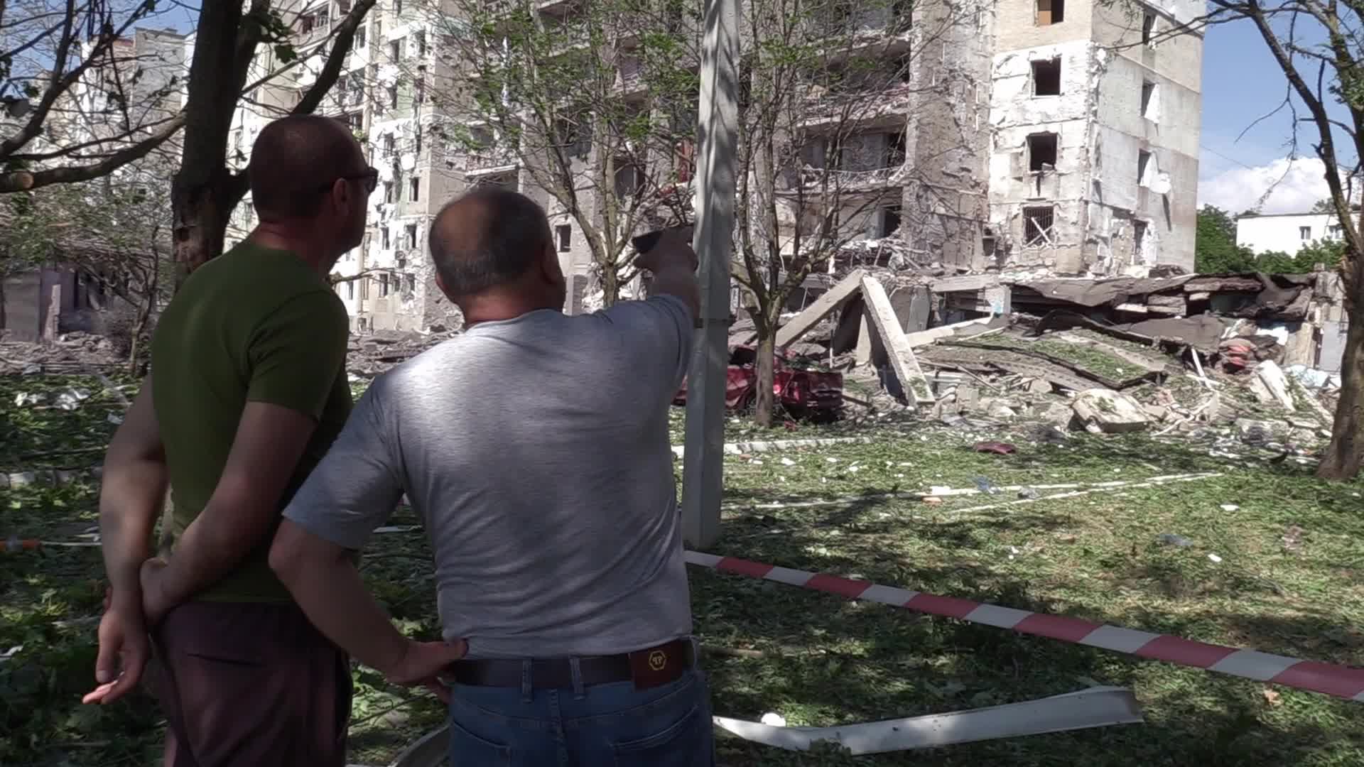 Aftermath of a missile strike in Odesa region, amid Russia's invasion of Ukraine