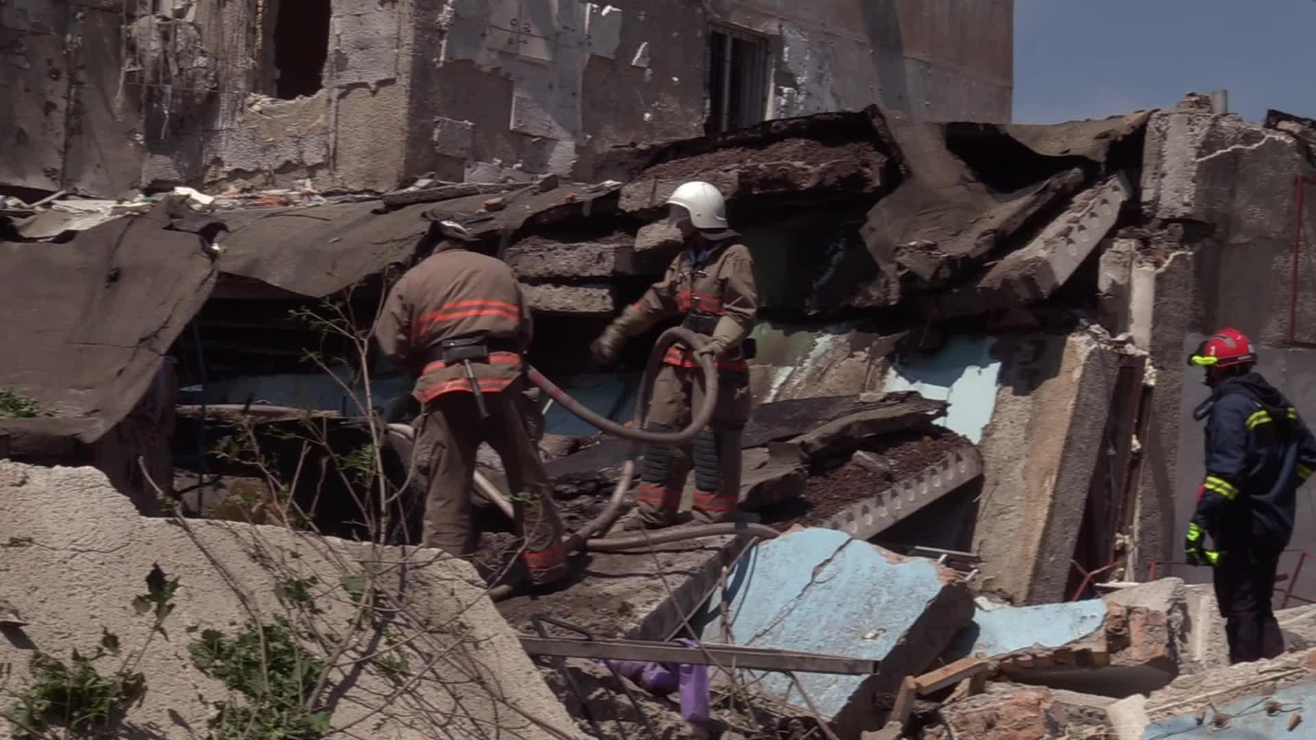 Aftermath of a missile strike in Odesa region, amid Russia's invasion of Ukraine