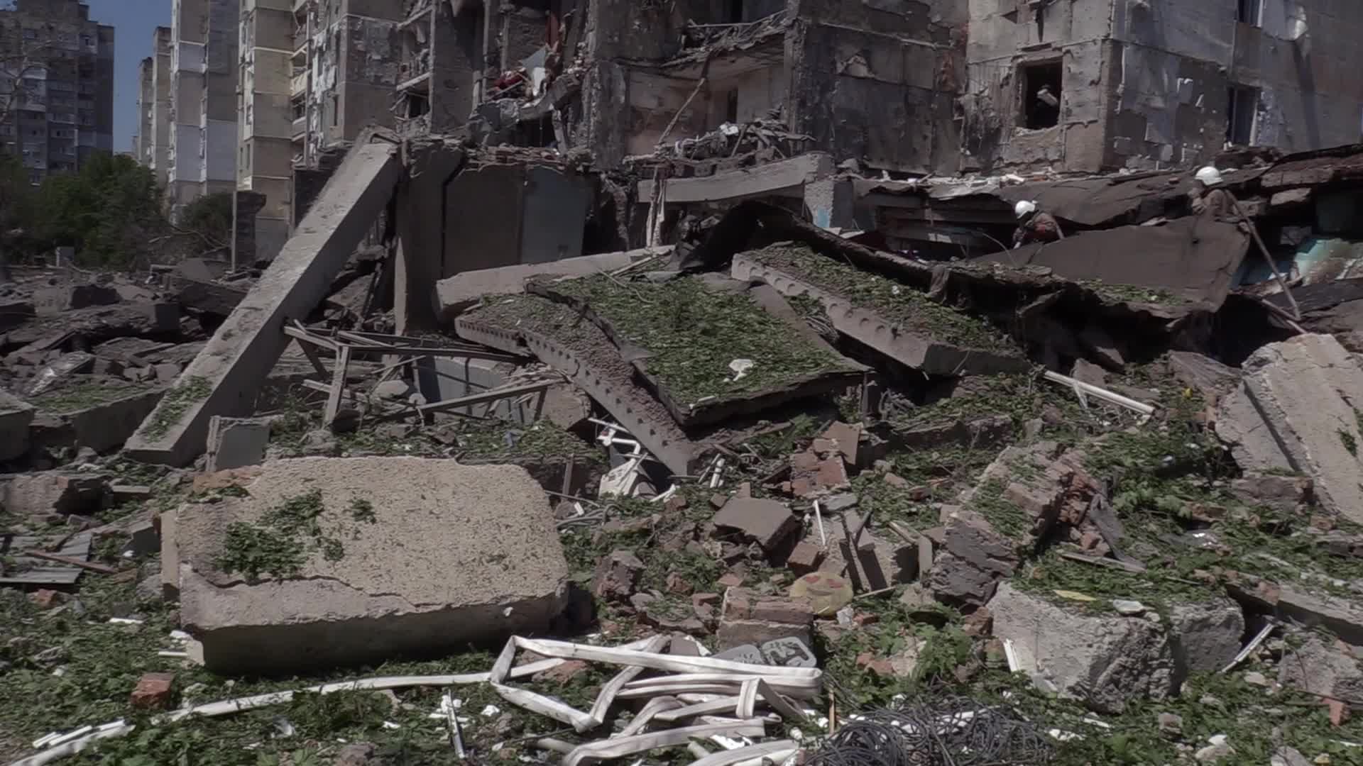 Aftermath of a missile strike in Odesa region, amid Russia's invasion of Ukraine