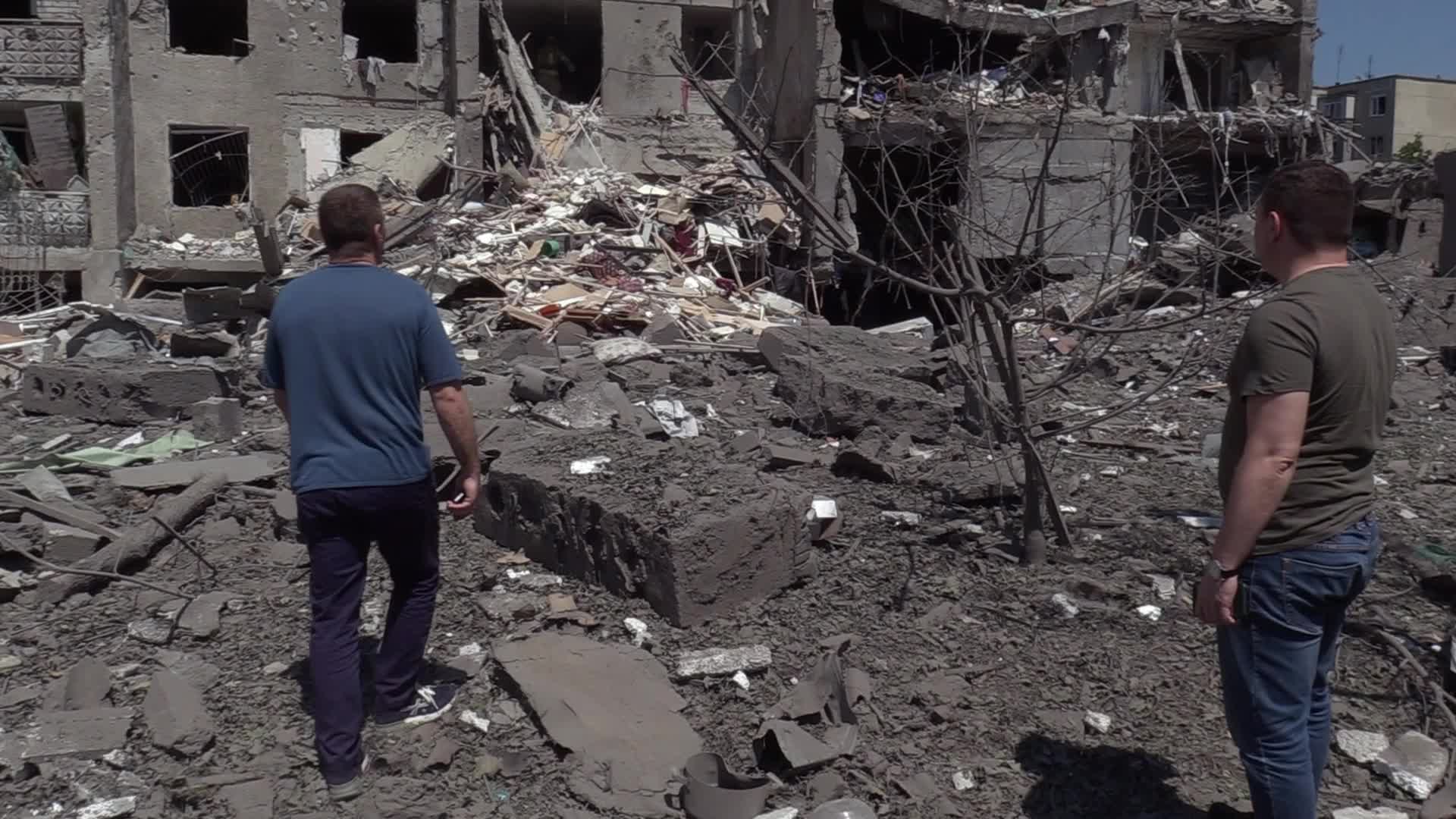 Aftermath of a missile strike in Odesa region, amid Russia's invasion of Ukraine