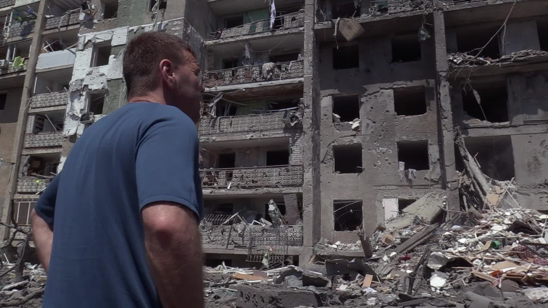 Aftermath of a missile strike in Odesa region, amid Russia's invasion of Ukraine