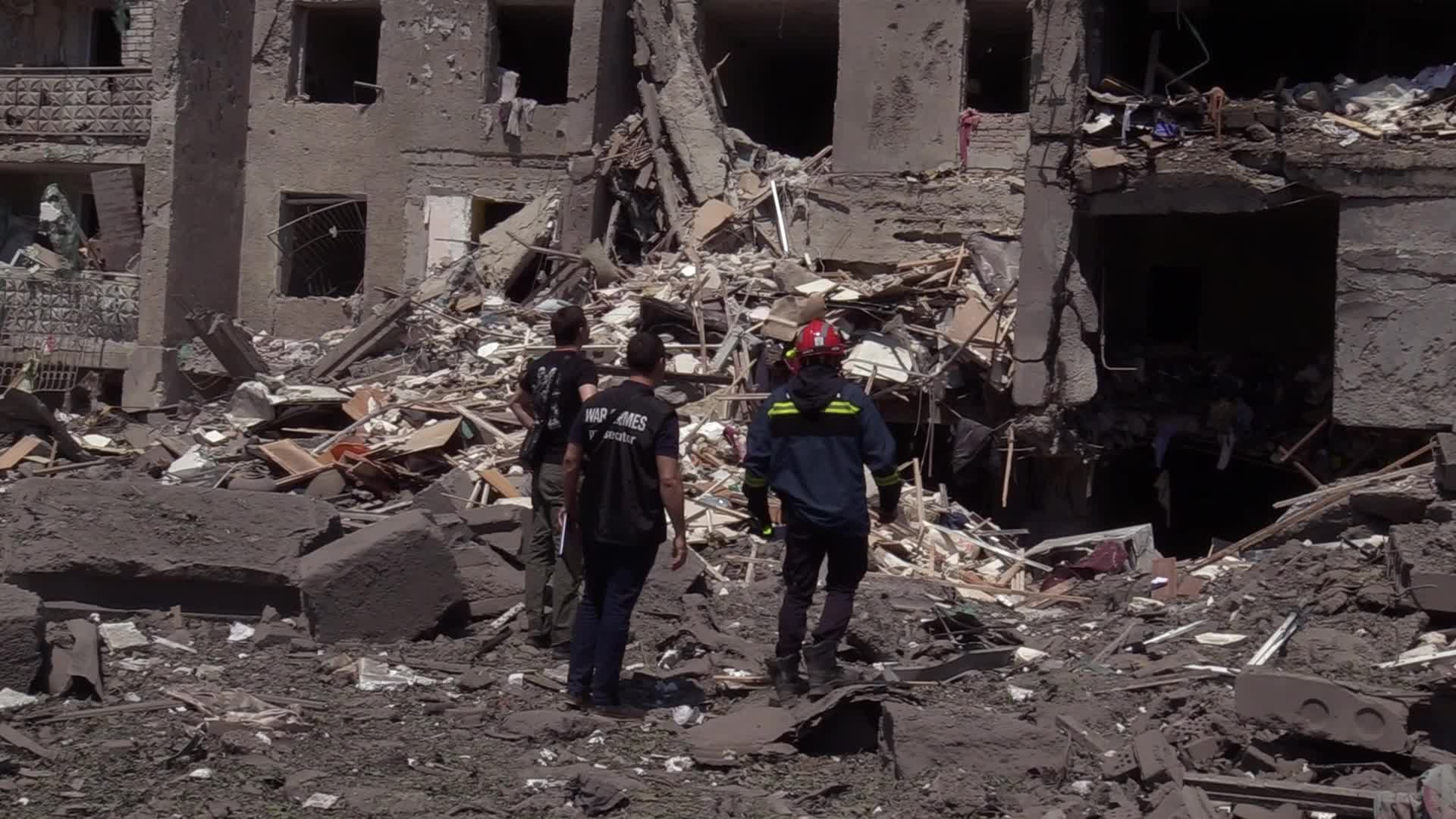 Aftermath of a missile strike in Odesa region, amid Russia's invasion of Ukraine