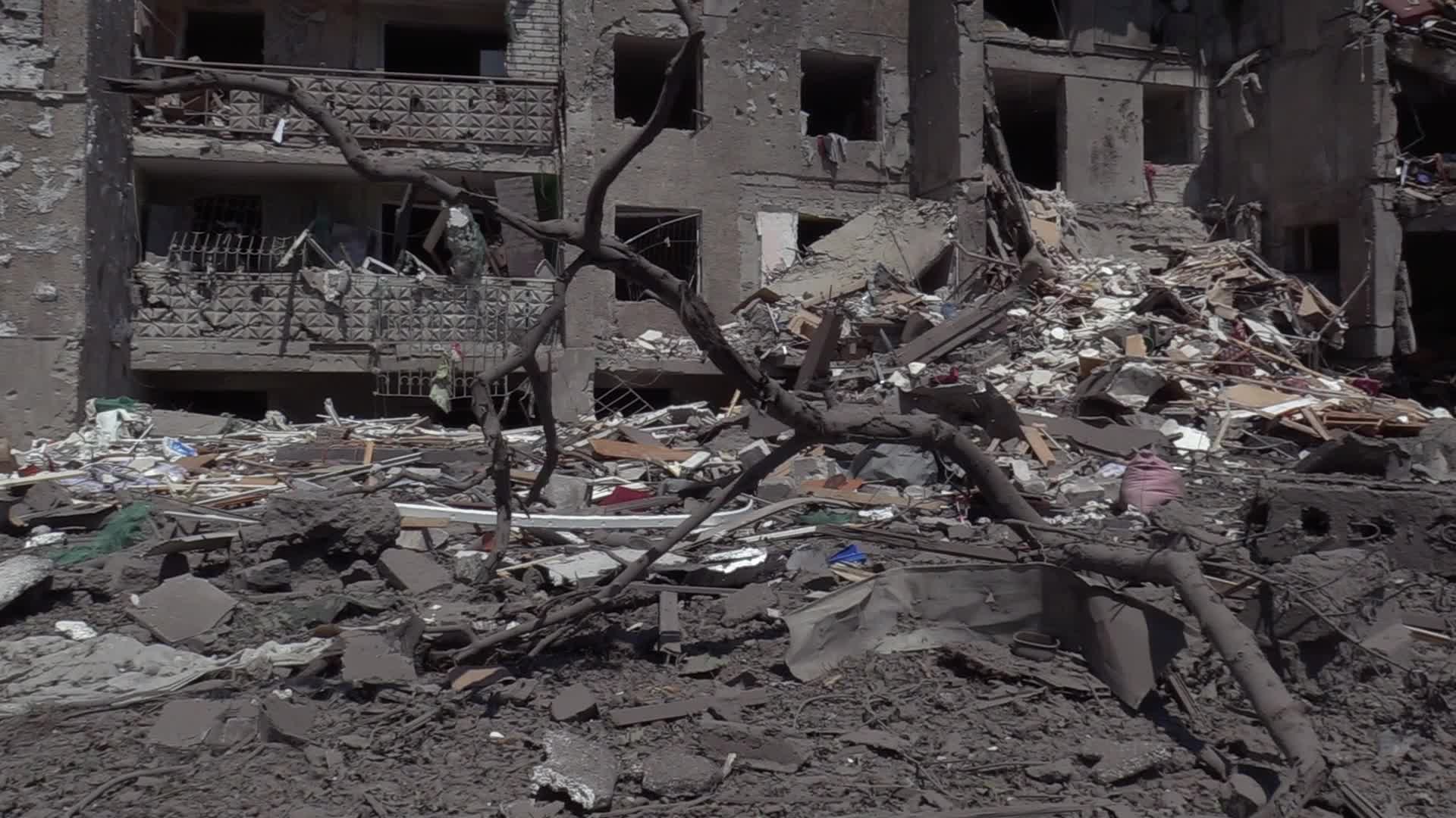 Aftermath of a missile strike in Odesa region, amid Russia's invasion of Ukraine