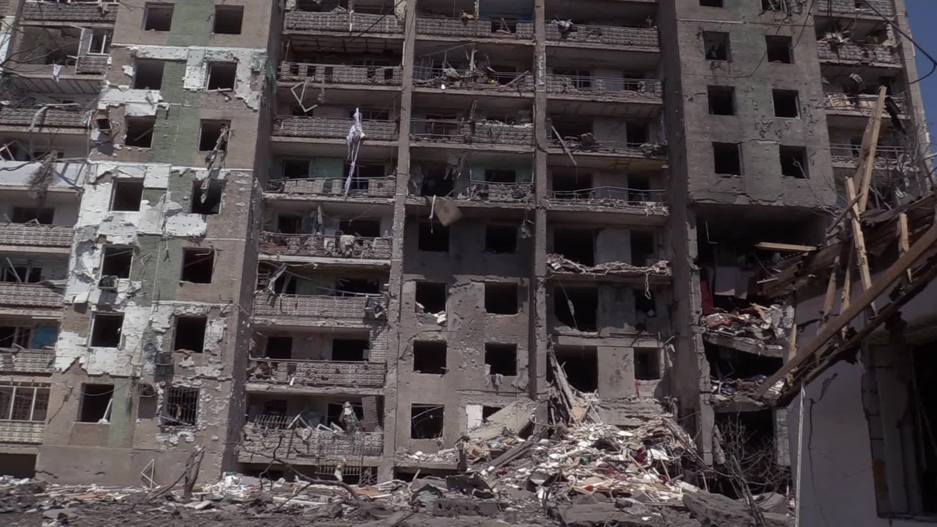 Aftermath of a missile strike in Odesa region, amid Russia's invasion of Ukraine