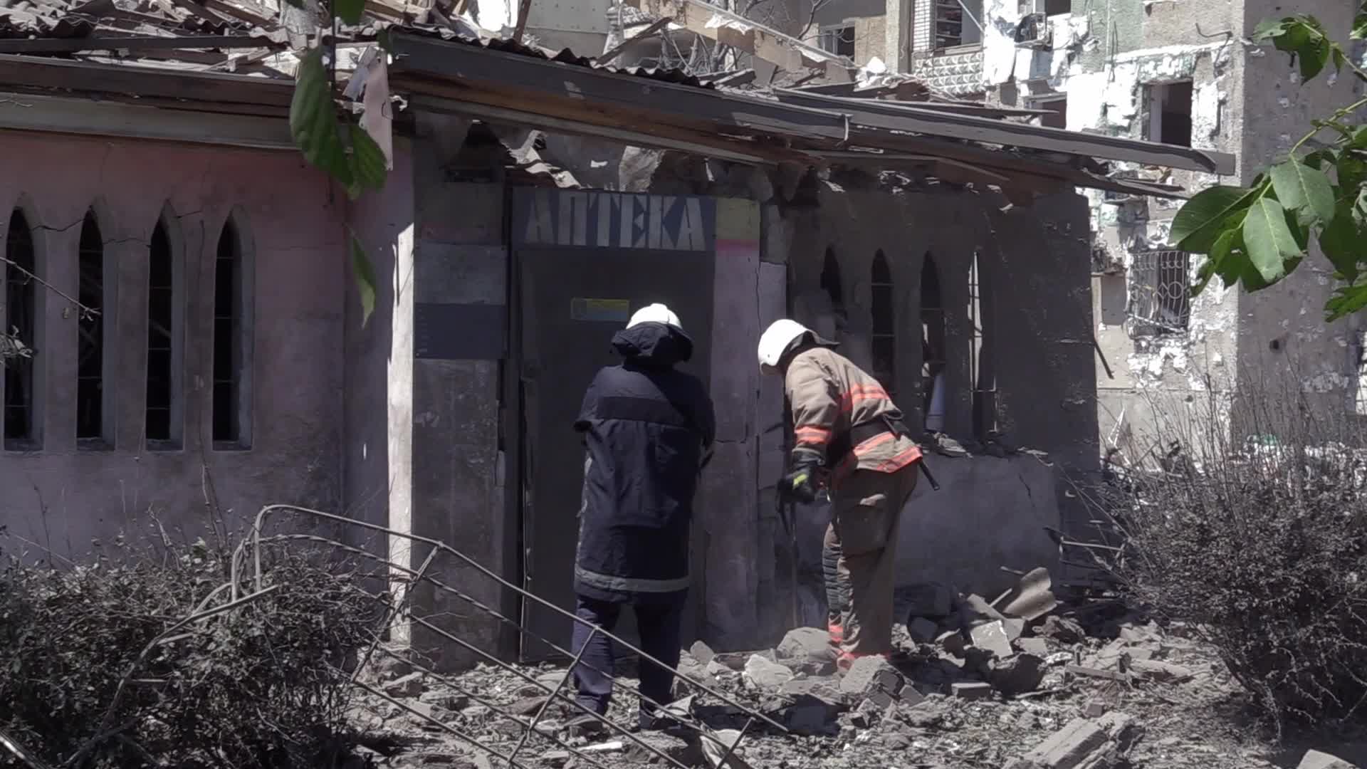 Aftermath of a missile strike in Odesa region, amid Russia's invasion of Ukraine