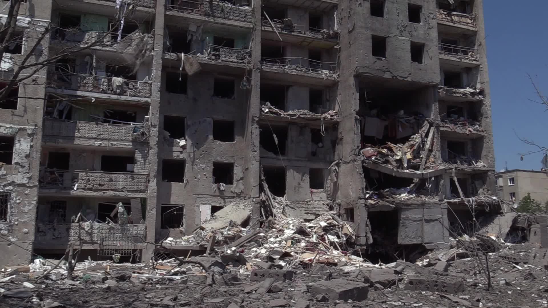 Aftermath of a missile strike in Odesa region, amid Russia's invasion of Ukraine