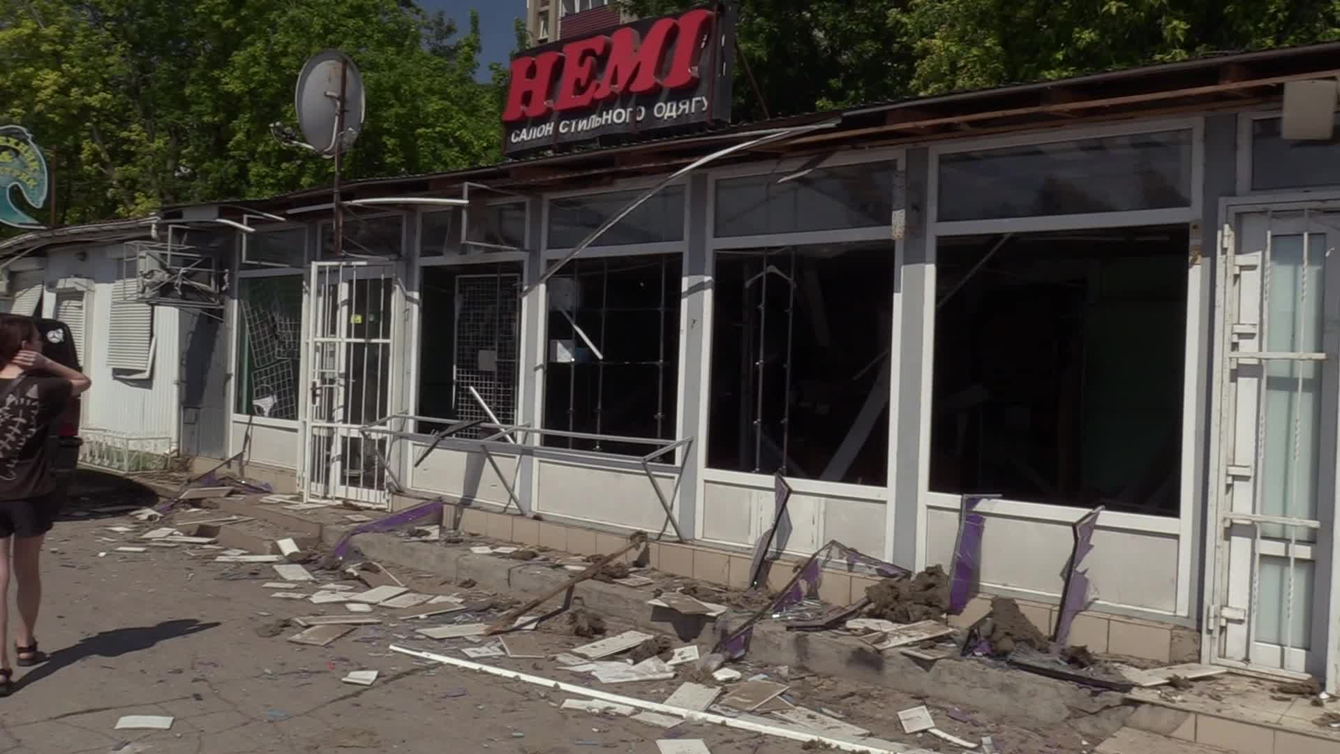 Aftermath of a missile strike in Odesa region, amid Russia's invasion of Ukraine