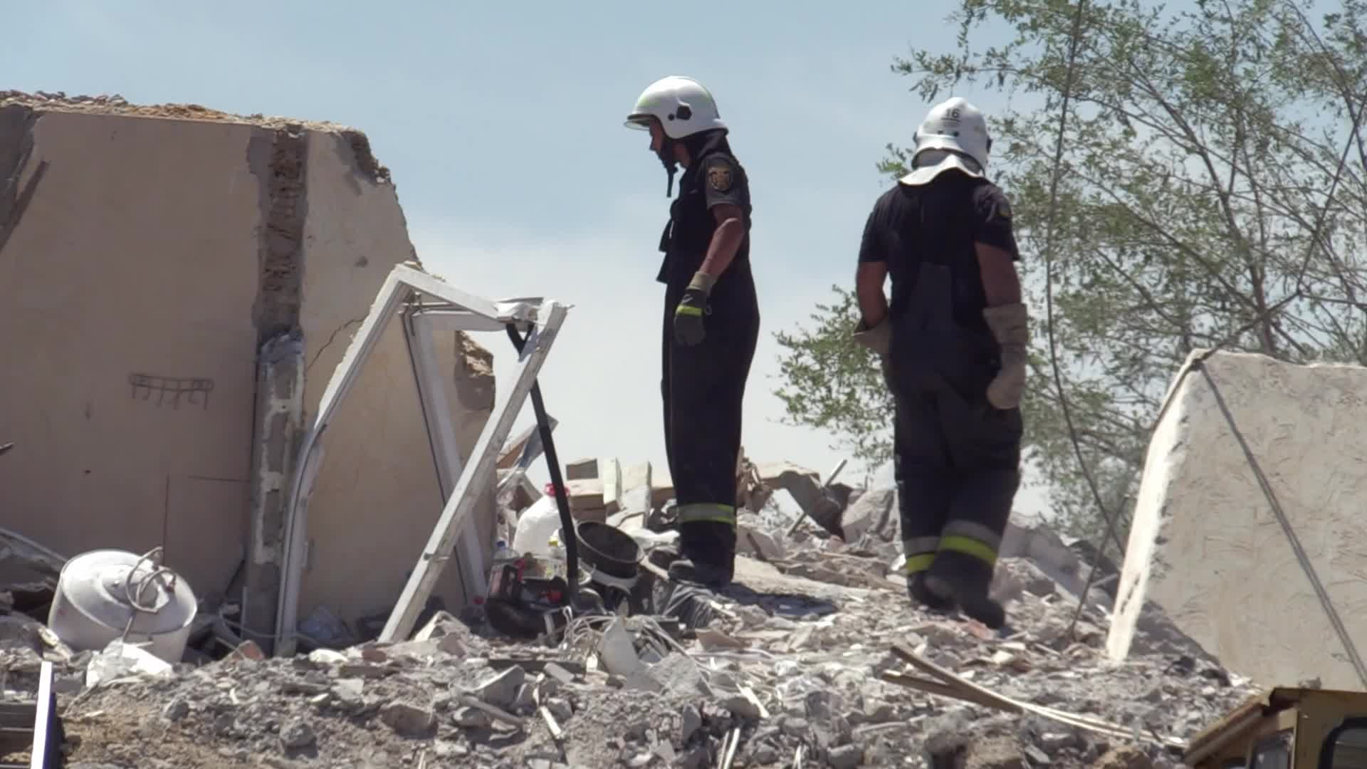 Aftermath of a missile strike in Odesa region, amid Russia's invasion of Ukraine