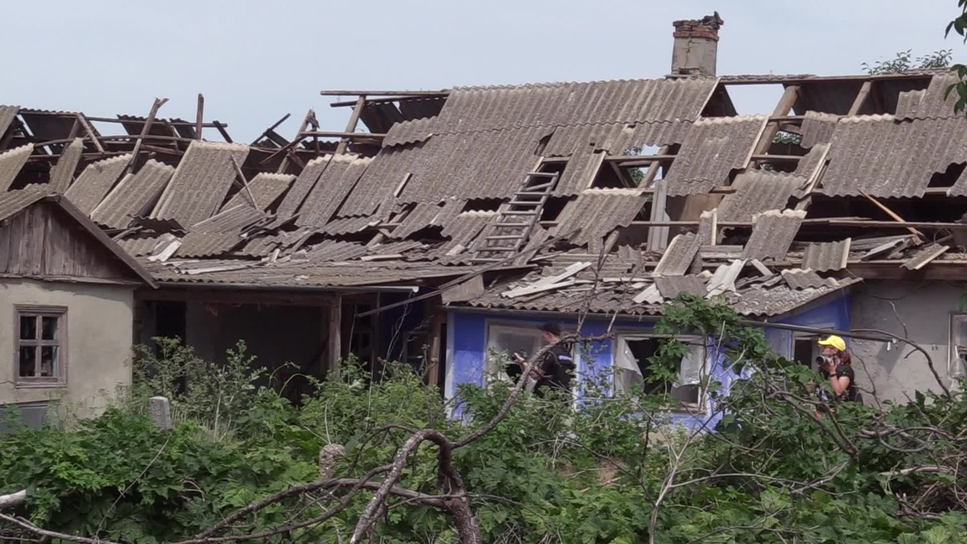 Aftermath of a rocket strike in Odesa region, amid Russian invasion in Ukraine
