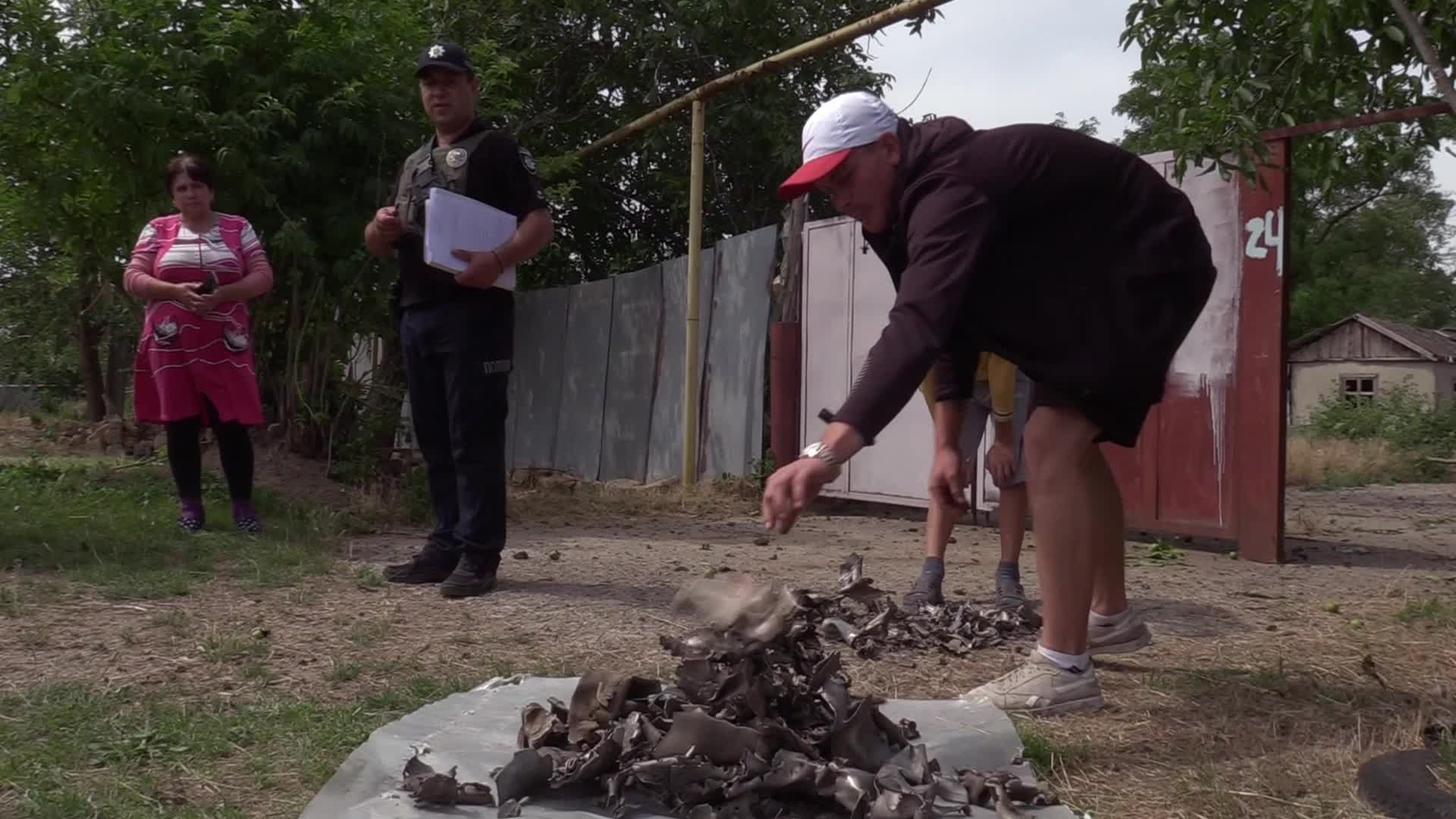 Aftermath of a rocket strike in Odesa region, amid Russian invasion in Ukraine