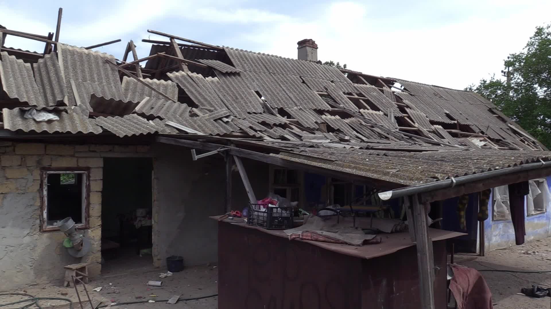 Aftermath of a rocket strike in Odesa region, amid Russian invasion in Ukraine