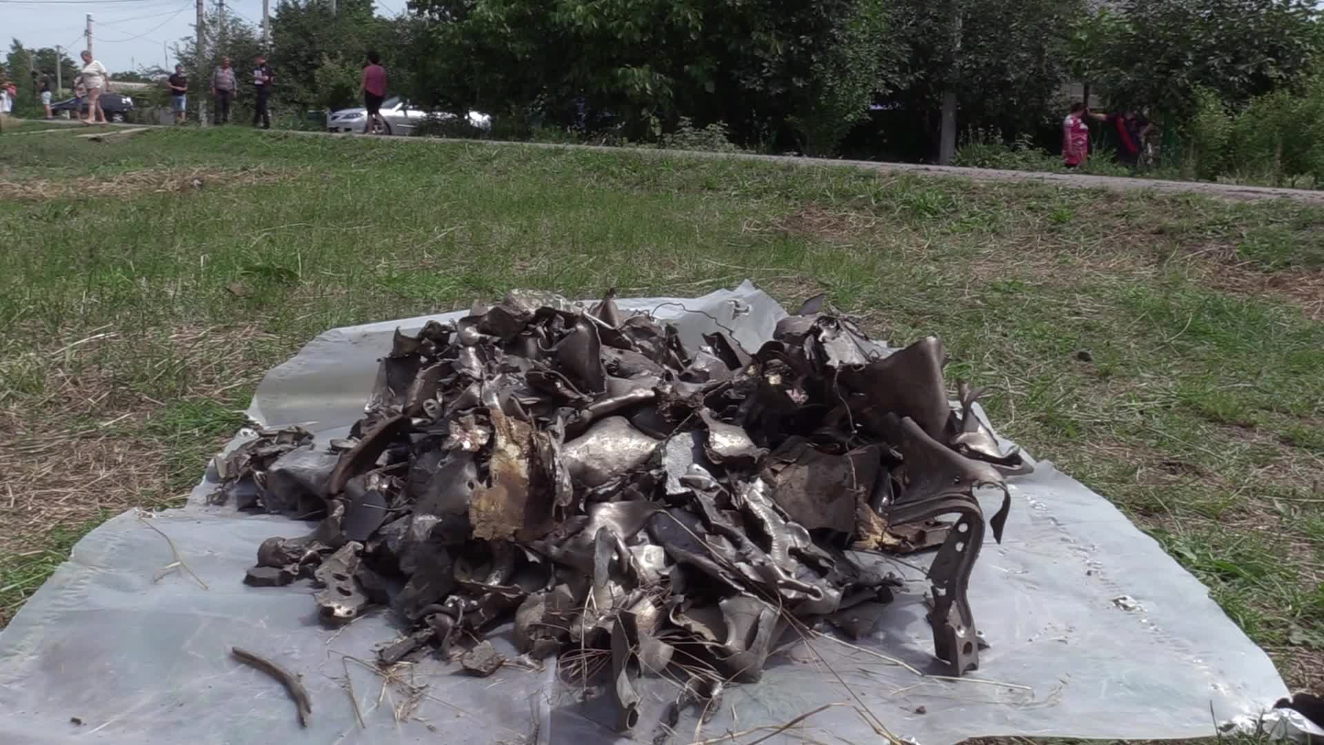 Aftermath of a rocket strike in Odesa region, amid Russian invasion in Ukraine