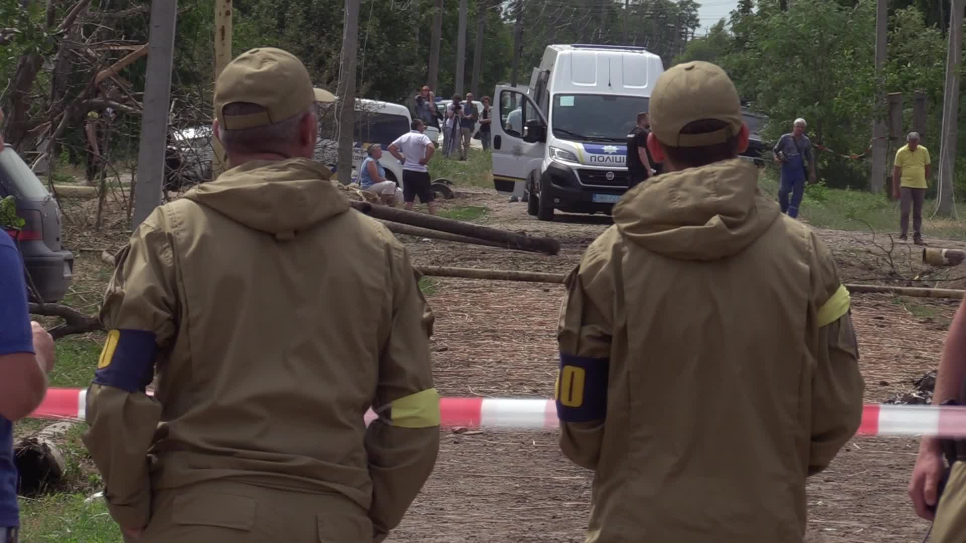 Aftermath of a rocket strike in Odesa region, amid Russian invasion in Ukraine