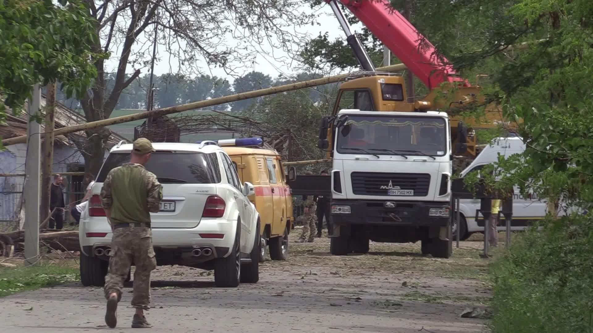 Aftermath of a rocket strike in Odesa region, amid Russian invasion in Ukraine
