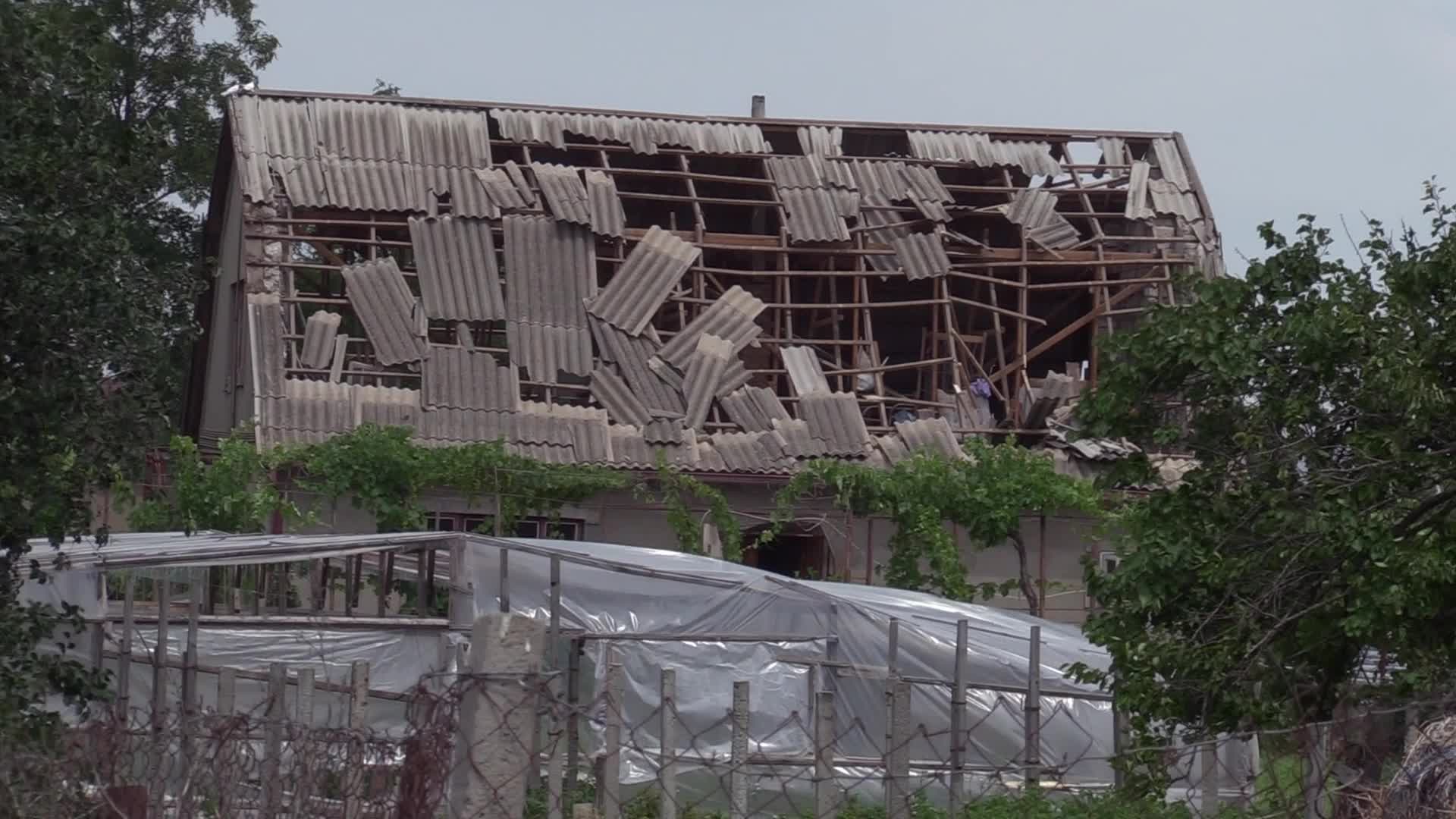 Aftermath of a rocket strike in Odesa region, amid Russian invasion in Ukraine
