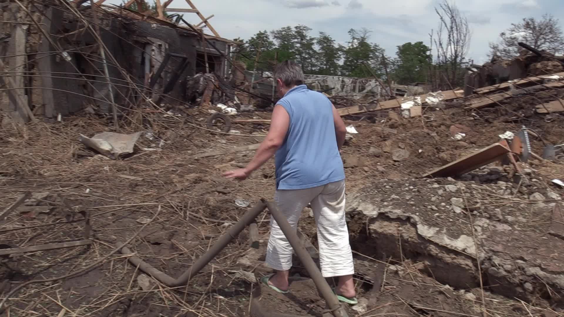 Aftermath of a rocket strike in Odesa region, amid Russian invasion in Ukraine