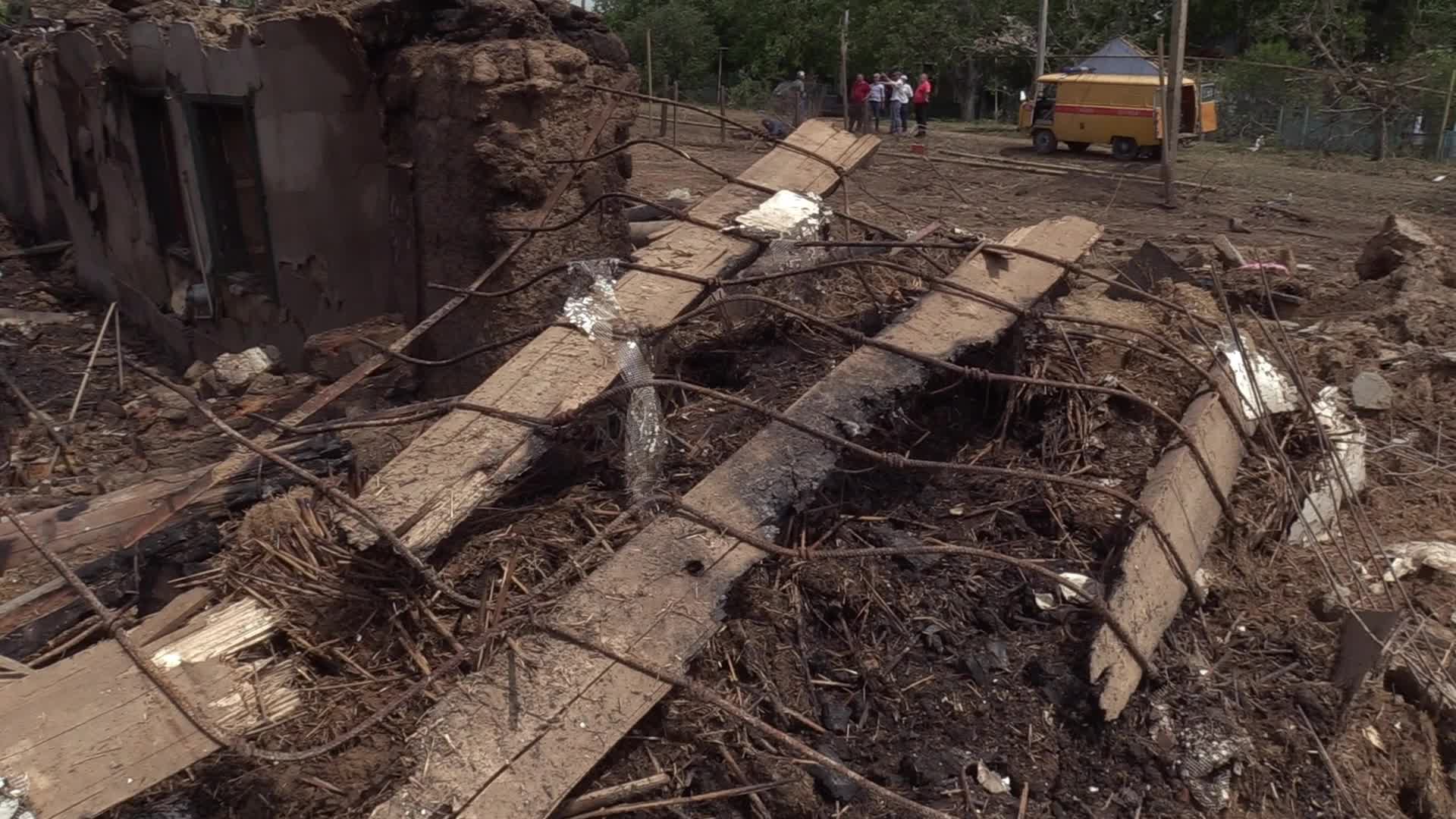 Aftermath of a rocket strike in Odesa region, amid Russian invasion in Ukraine