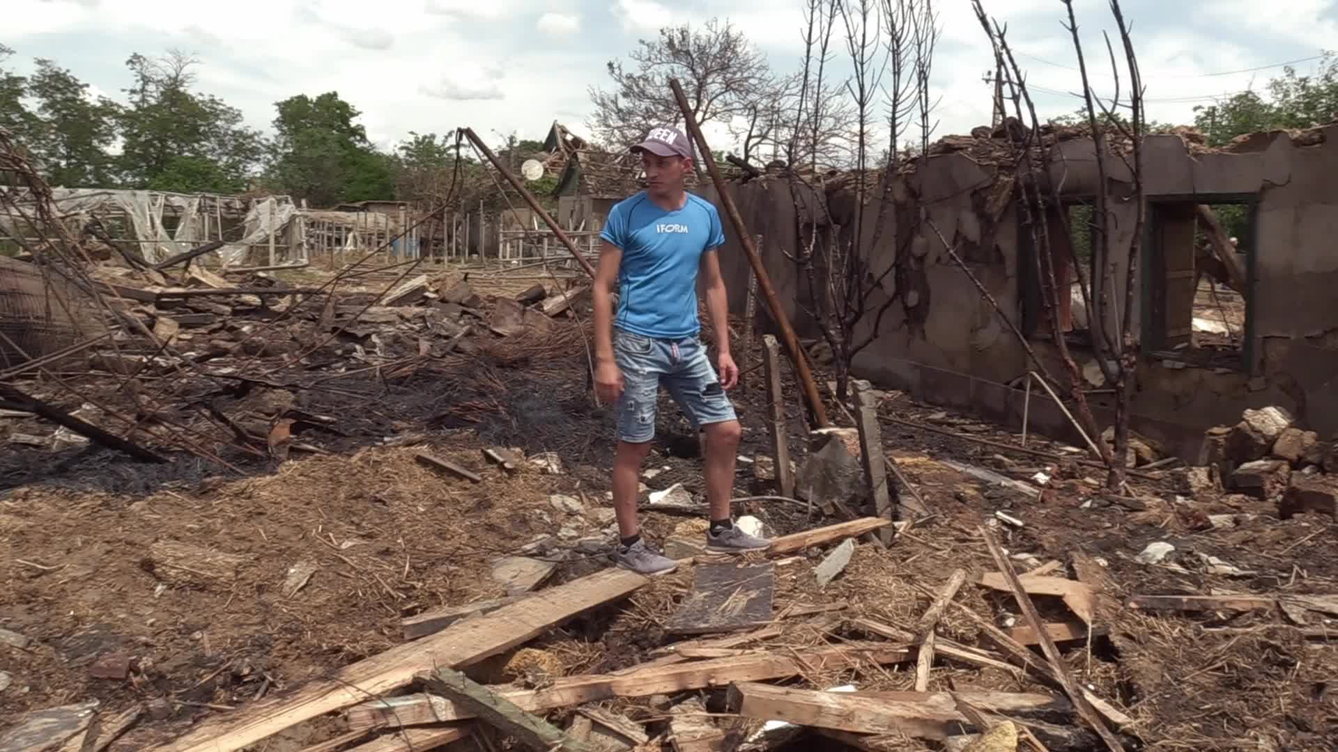 Aftermath of a rocket strike in Odesa region, amid Russian invasion in Ukraine