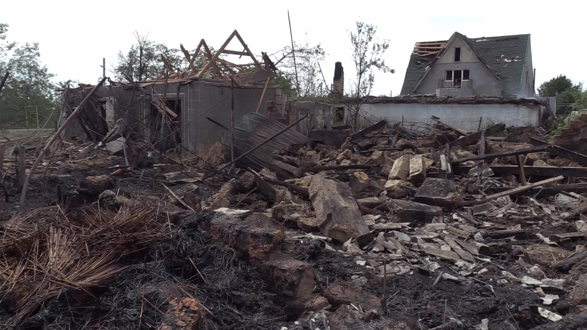 Aftermath of a rocket strike in Odesa region, amid Russian invasion in Ukraine
