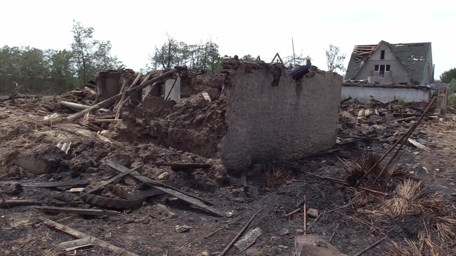 Aftermath of a rocket strike in Odesa region, amid Russian invasion in Ukraine
