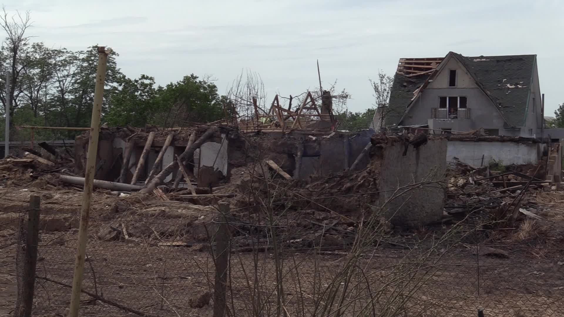 Aftermath of a rocket strike in Odesa region, amid Russian invasion in Ukraine