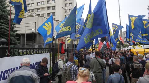 Protesters Rally Against The Abolition of The Decommunization Law In Ukraine
