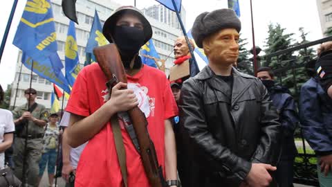 Protesters Rally Against The Abolition of The Decommunization Law In Ukraine