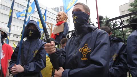 Protesters Rally Against The Abolition of The Decommunization Law In Ukraine