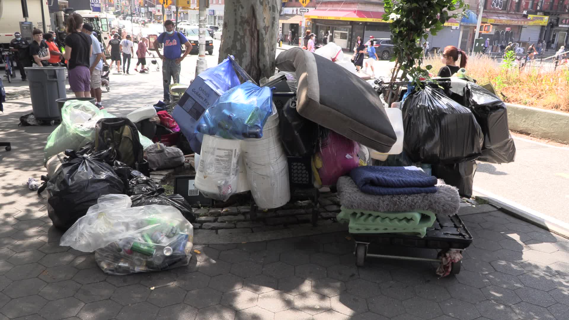 NYC: Chinatown Homeless Encampment Sweep