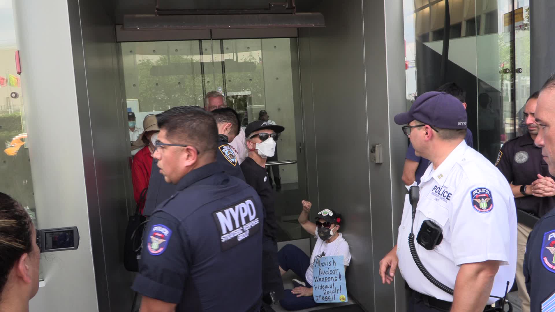 NYC: Peace activists for nuclear disarmament arrested after sit-in