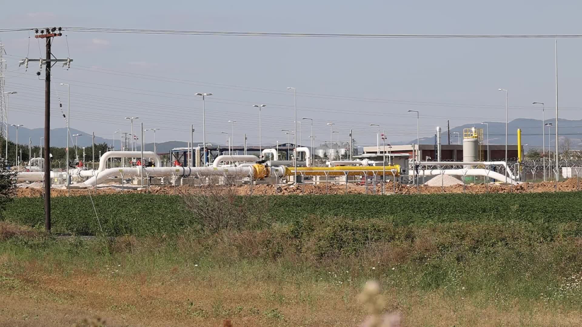 Natural gas pipeline in Greece