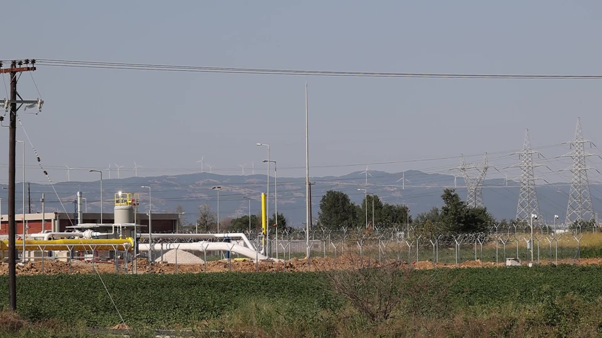 Natural gas pipeline in Greece