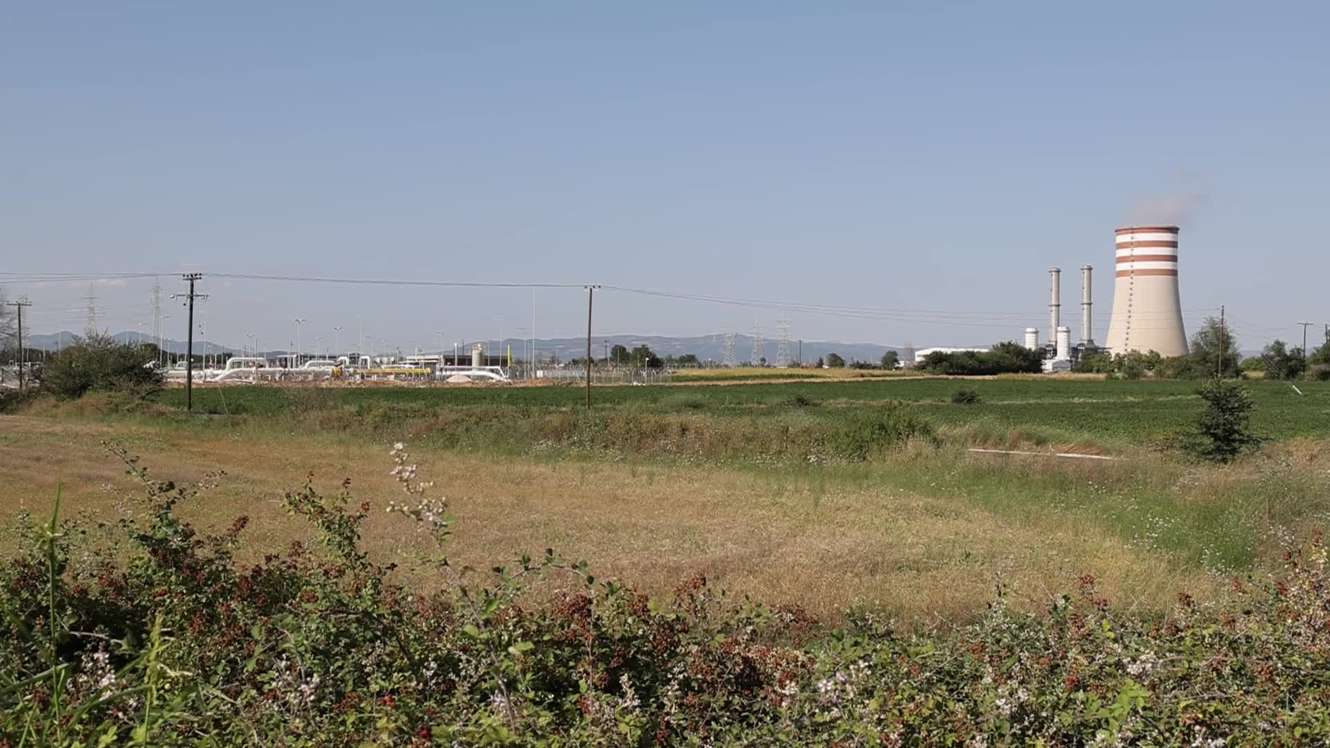Natural gas pipeline in Greece