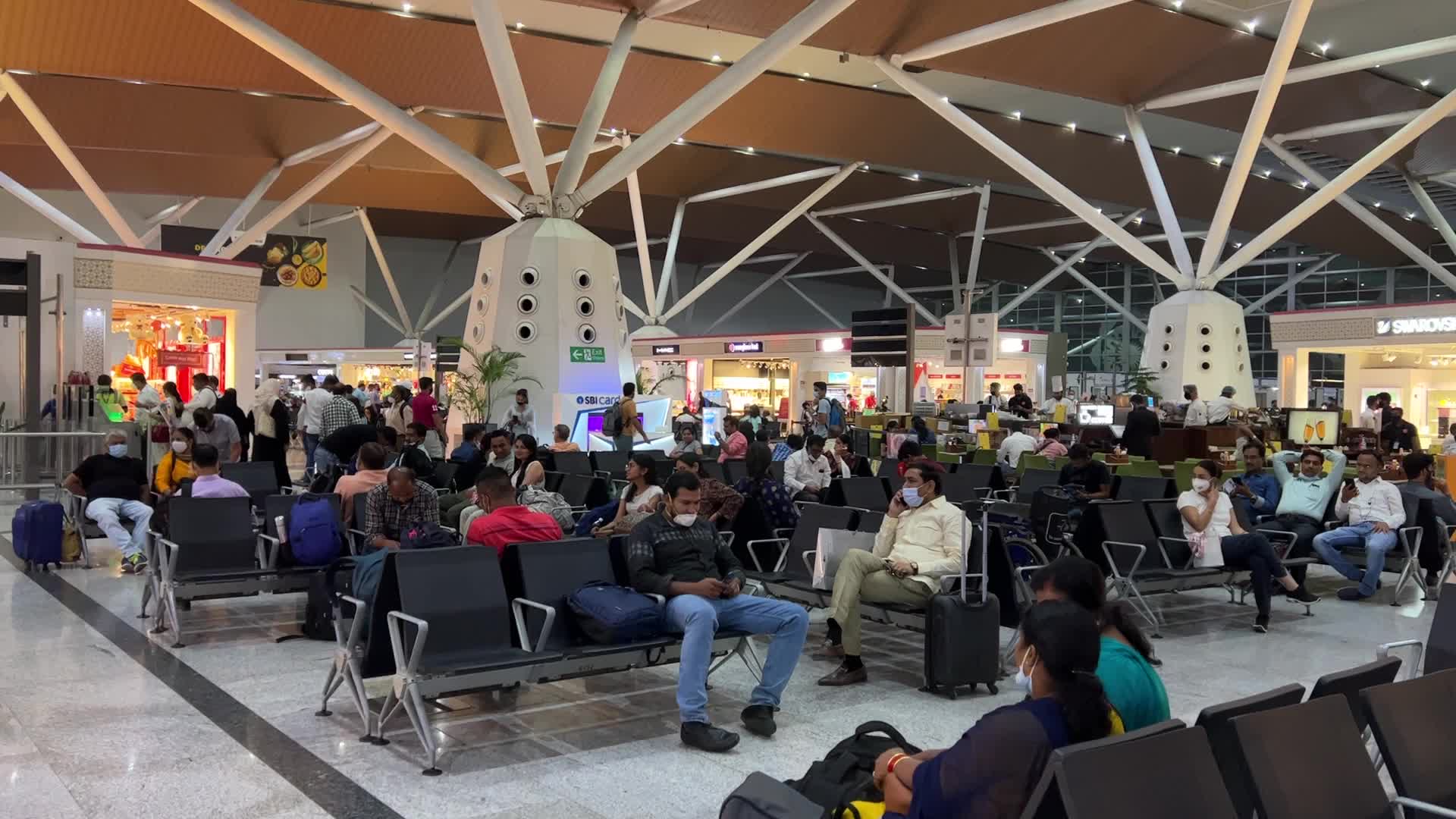 Domestic Terminal at Indira Gandhi International Airport In Delhi, India