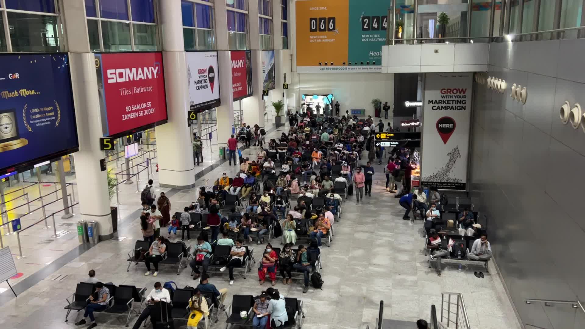 Domestic Terminal at Indira Gandhi International Airport In Delhi, India