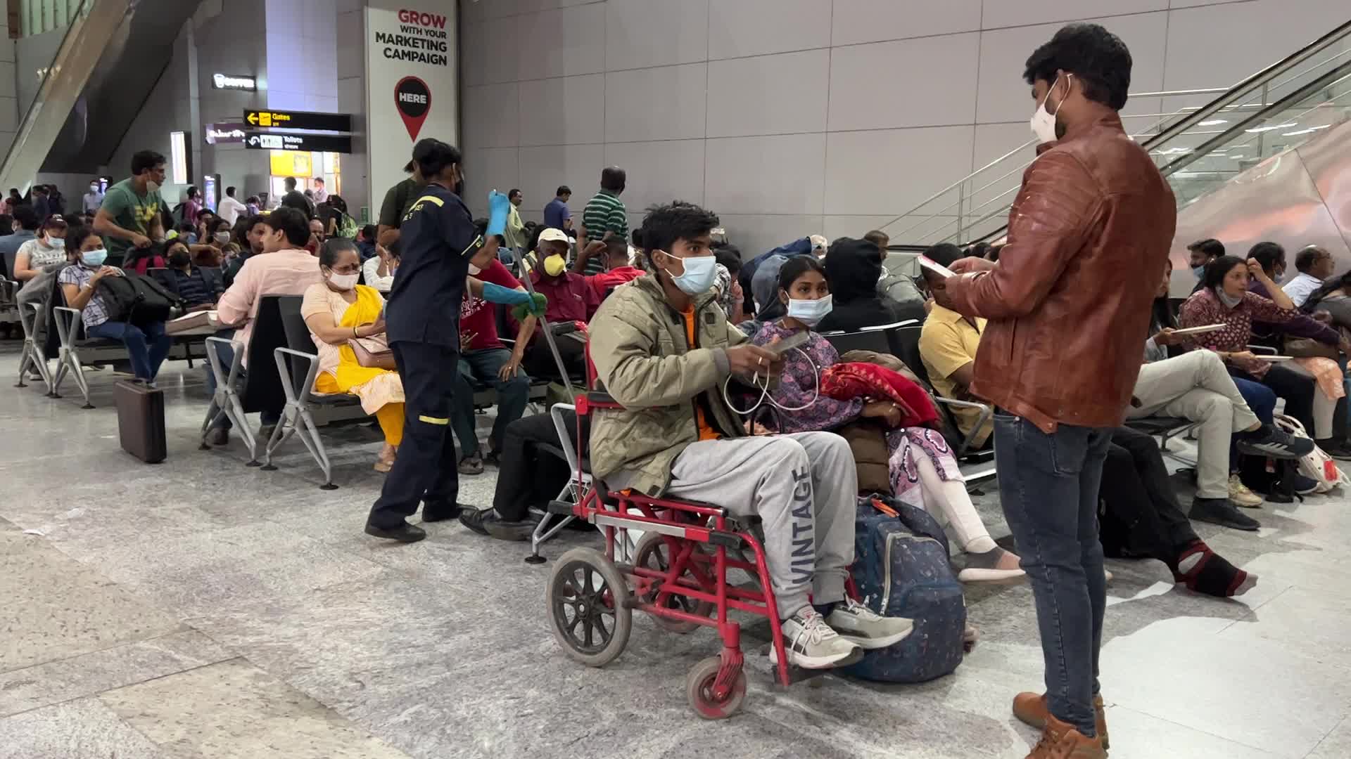 Domestic Terminal at Indira Gandhi International Airport In Delhi, India