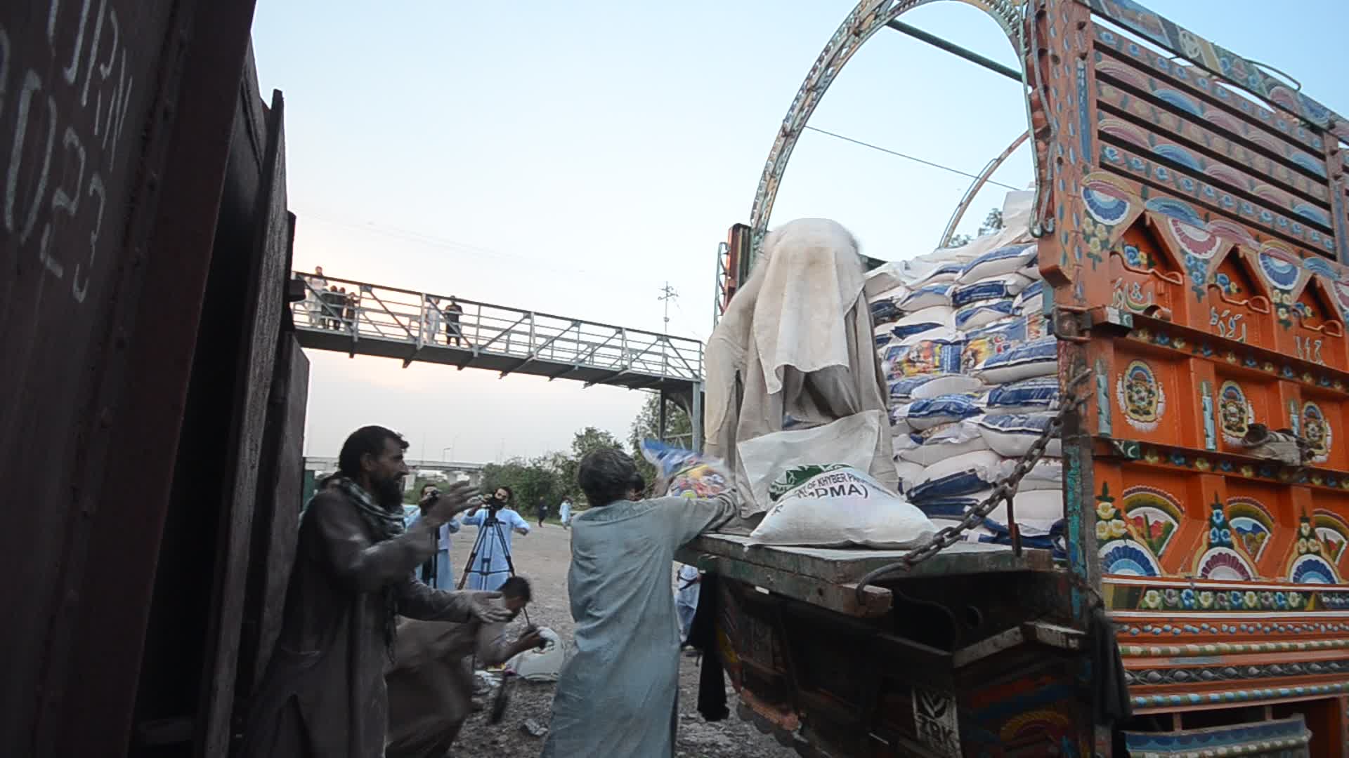 Pakistan flash flood Aid in Peshawar
