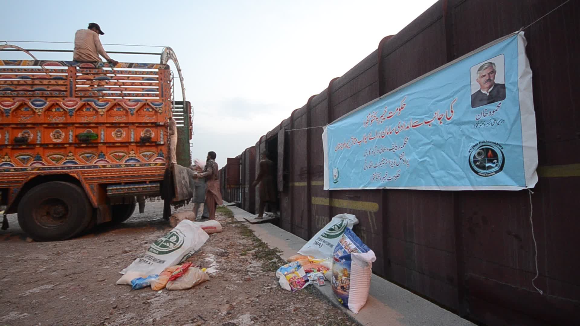Pakistan flash flood Aid in Peshawar
