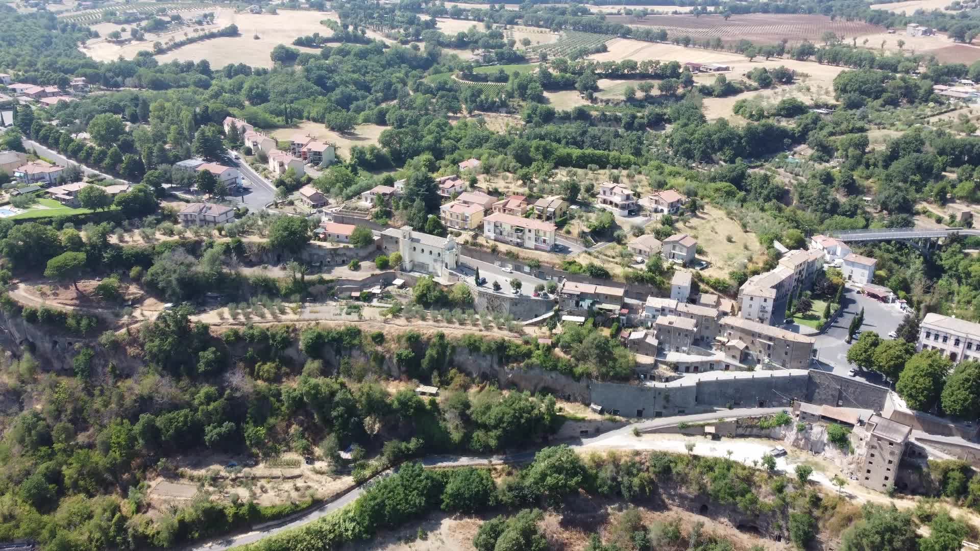 Aerial View of Lubriano, Italy