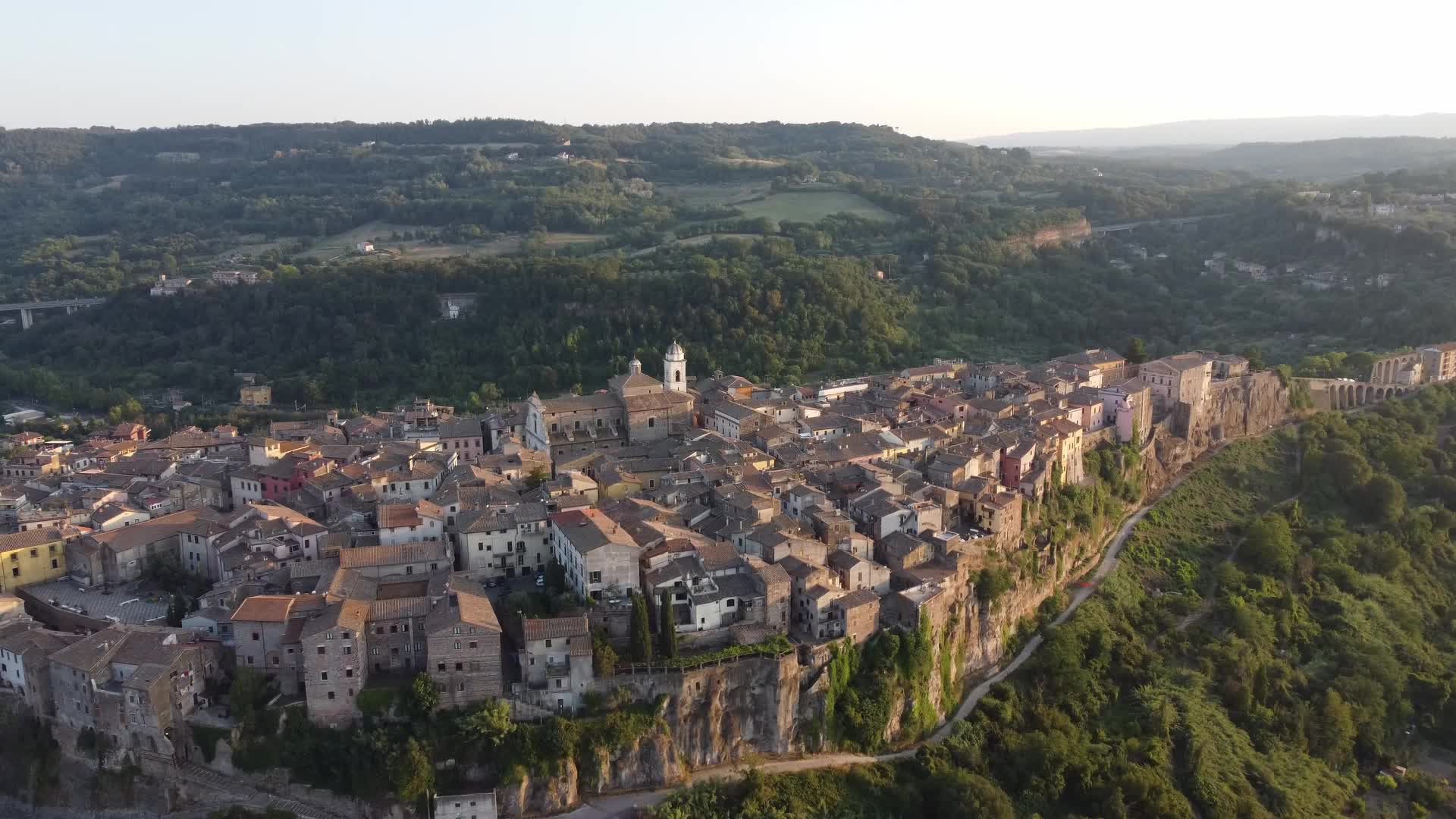 Drone View Of Orvieto, Italy