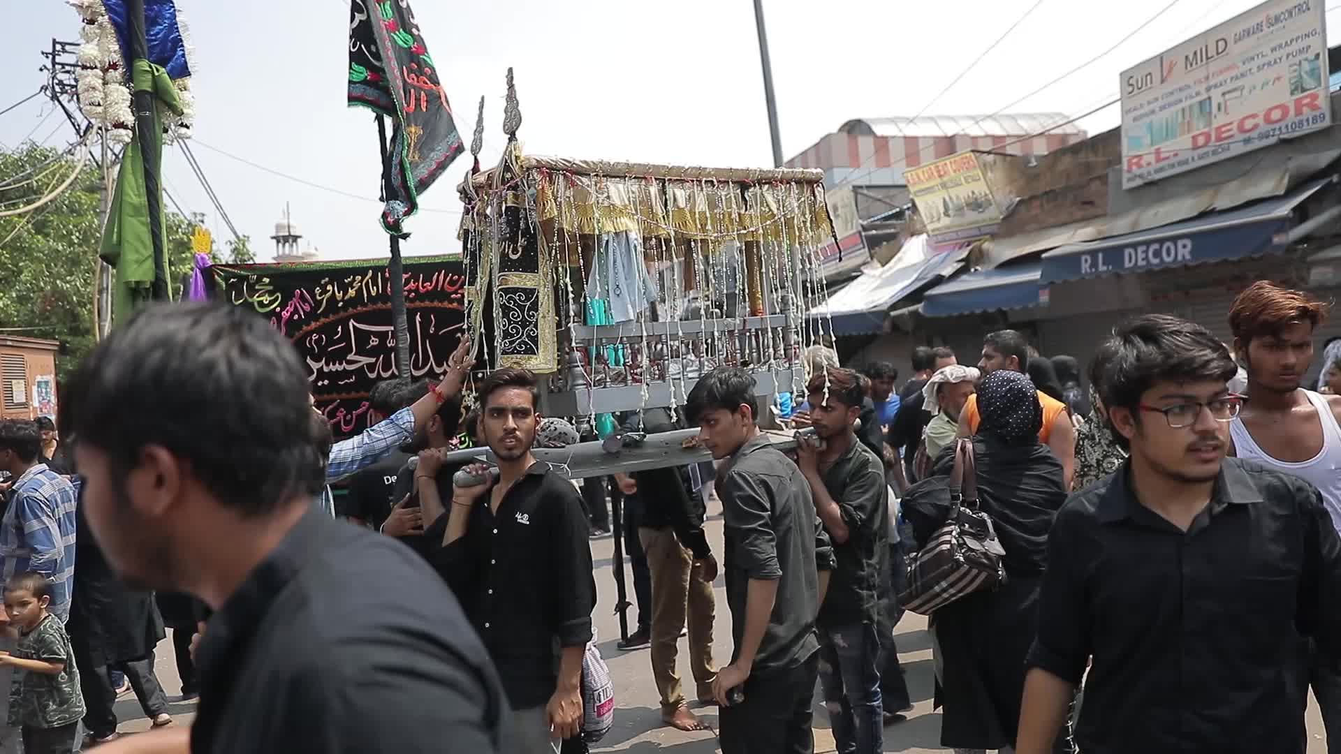 Shiite Muslim Devotees Participate In The Muharram Procession in Delhi, India