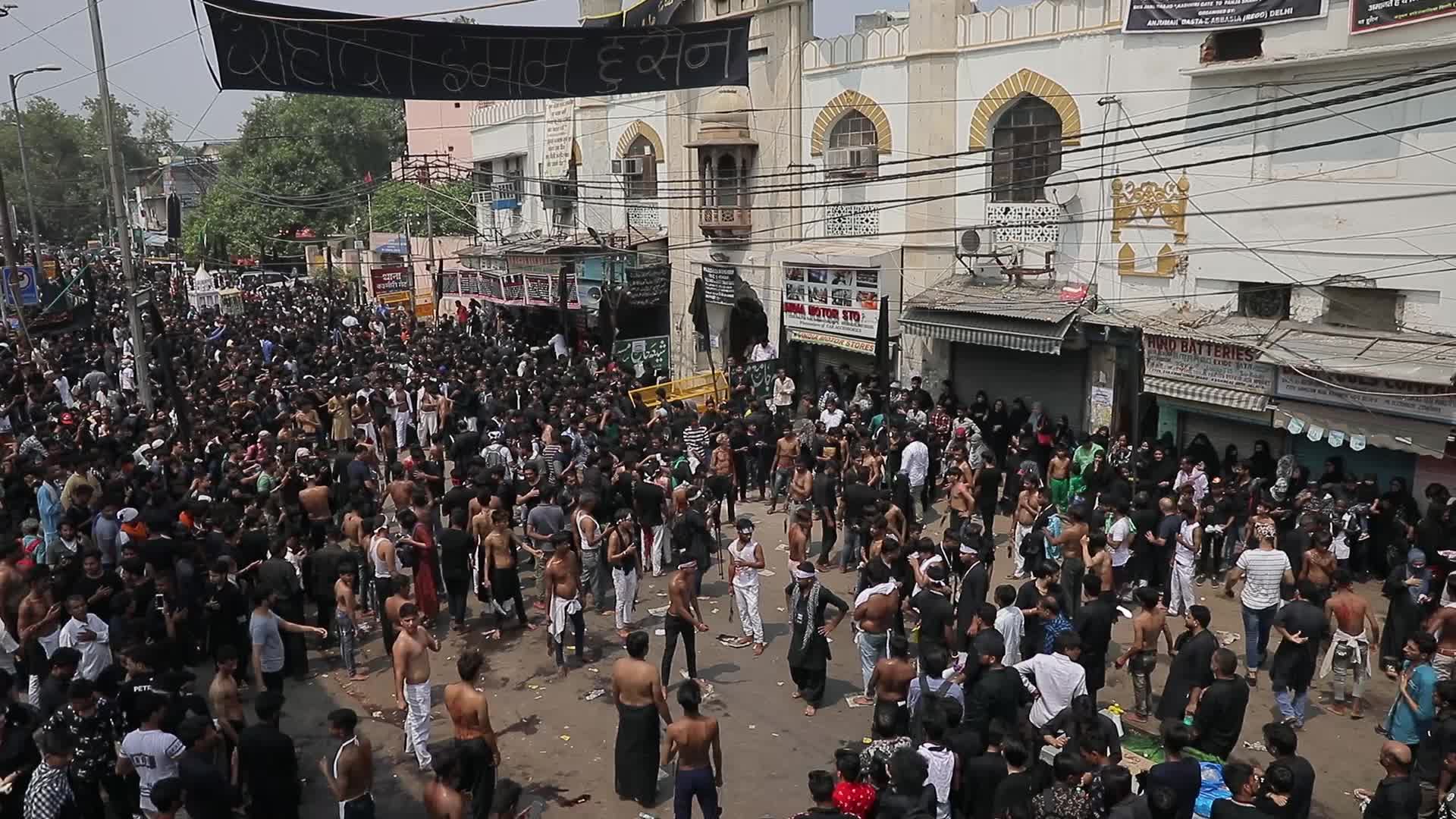 Shiite Muslim Devotees Participate In The Muharram Procession in Delhi, India