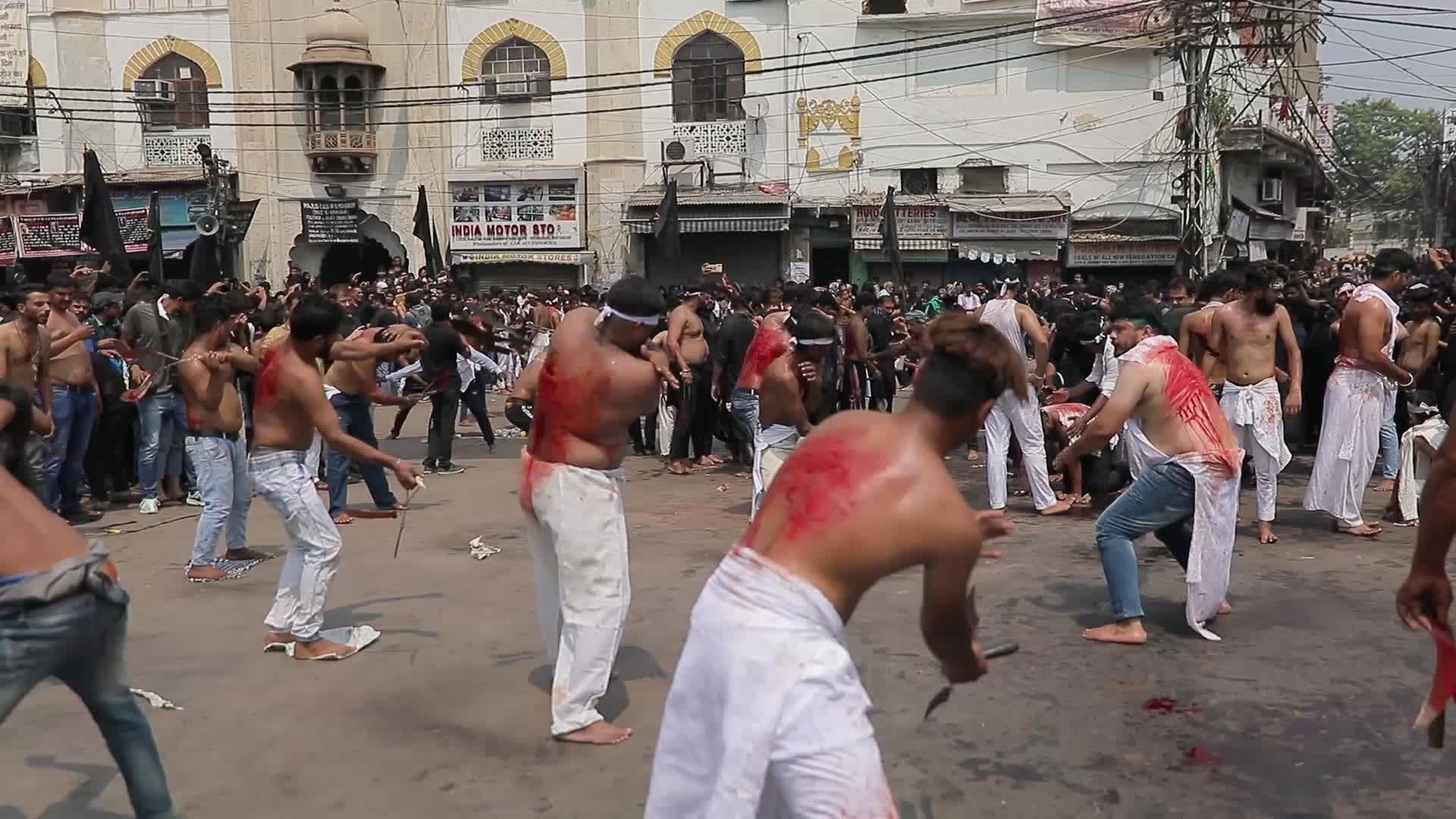 Shiite Muslim Devotees Participate In The Muharram Procession in Delhi, India
