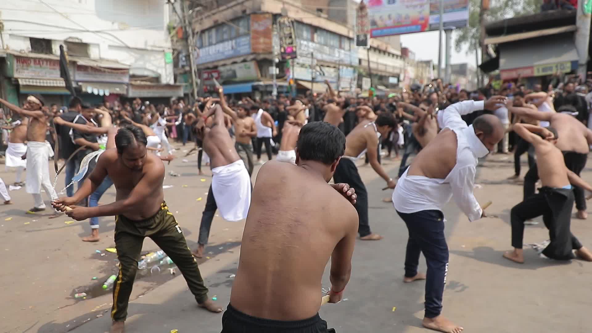 Shiite Muslim Devotees Participate In The Muharram Procession in Delhi, India
